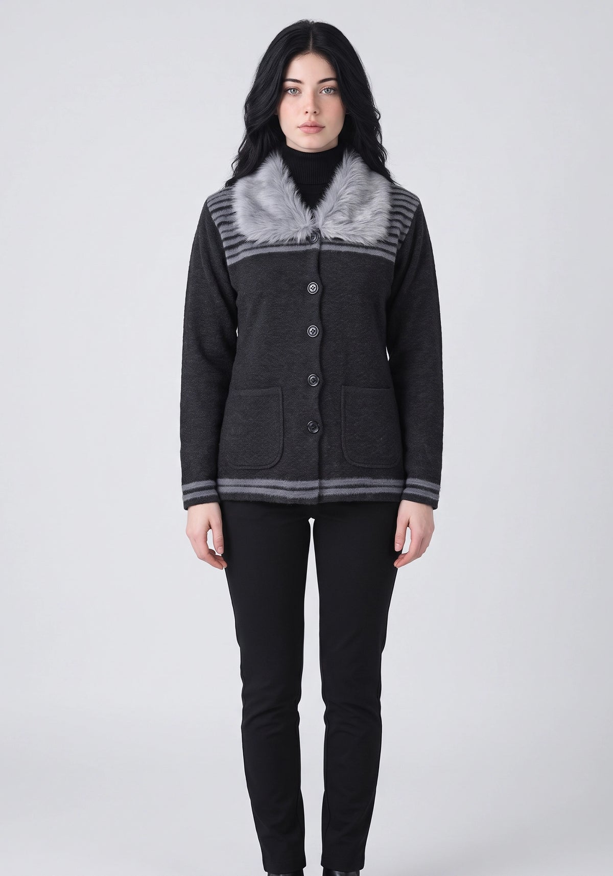 Soft Acrylic Wool Coat