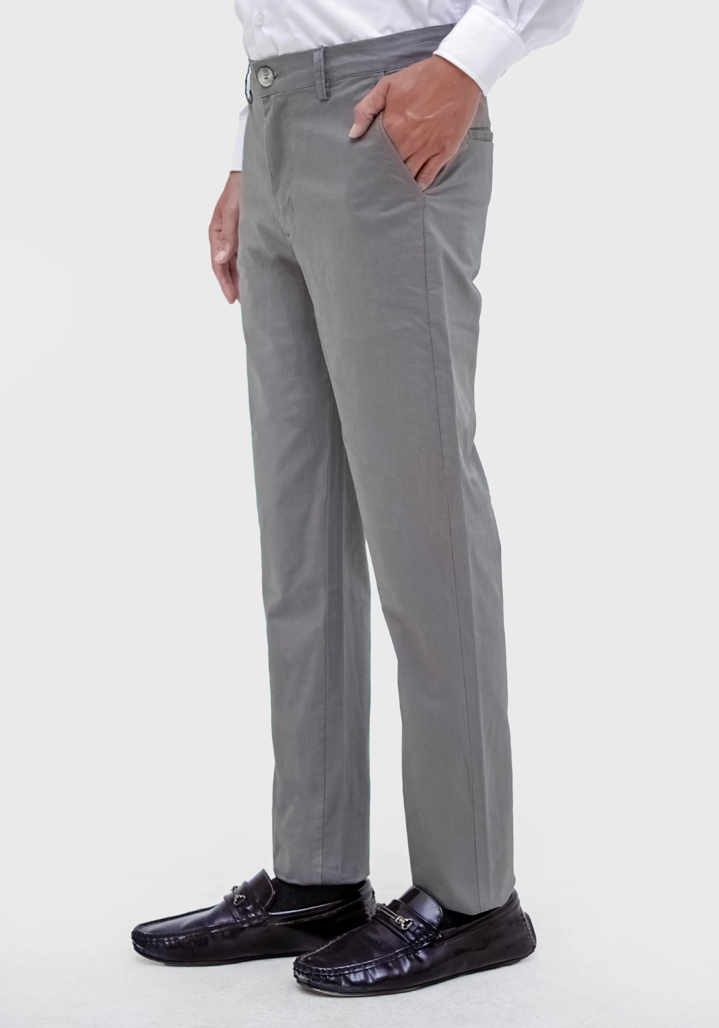 Fine Twill Fabric Khaki Pants