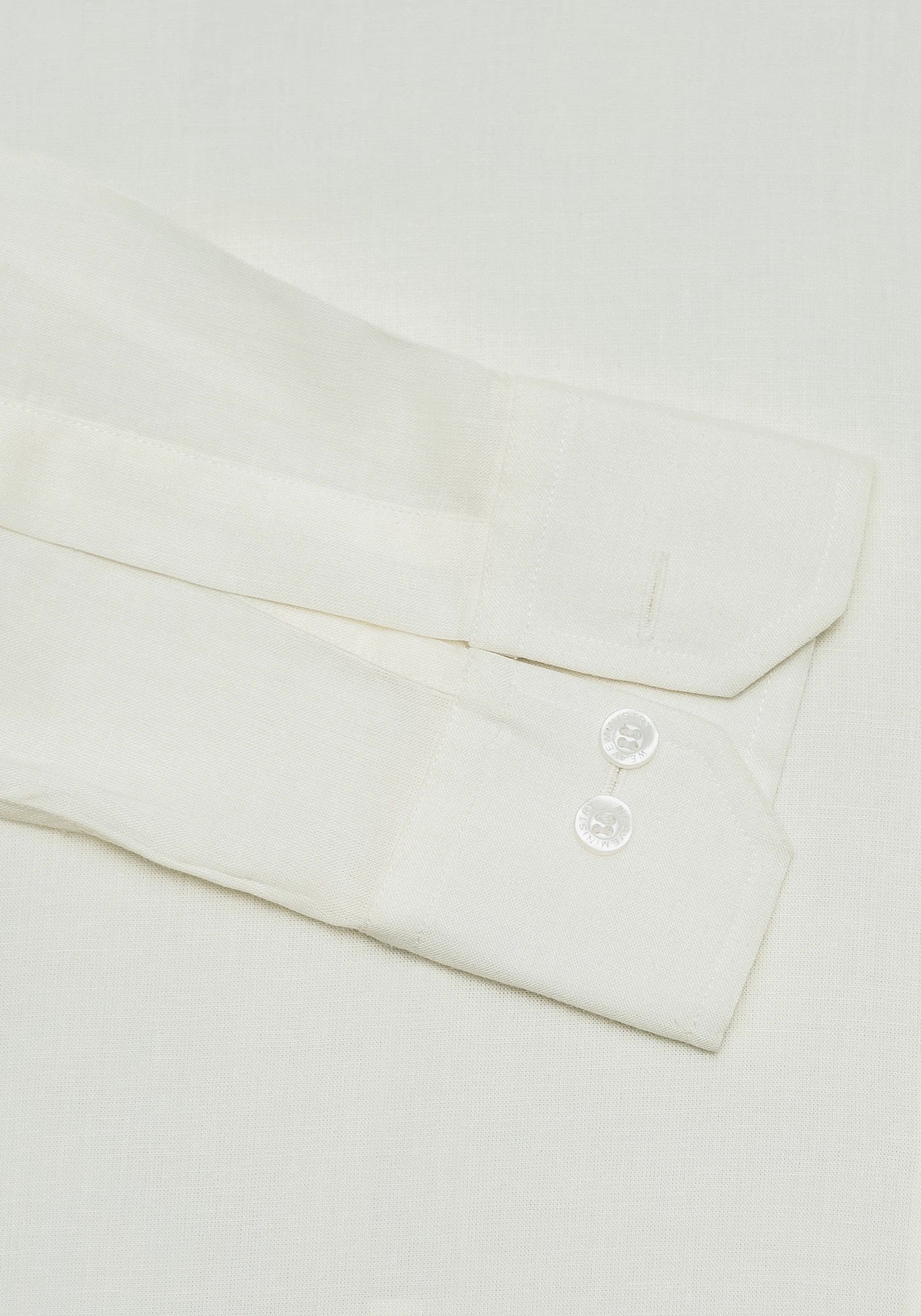 Linen Beige/Cream Plain Formal Shirt