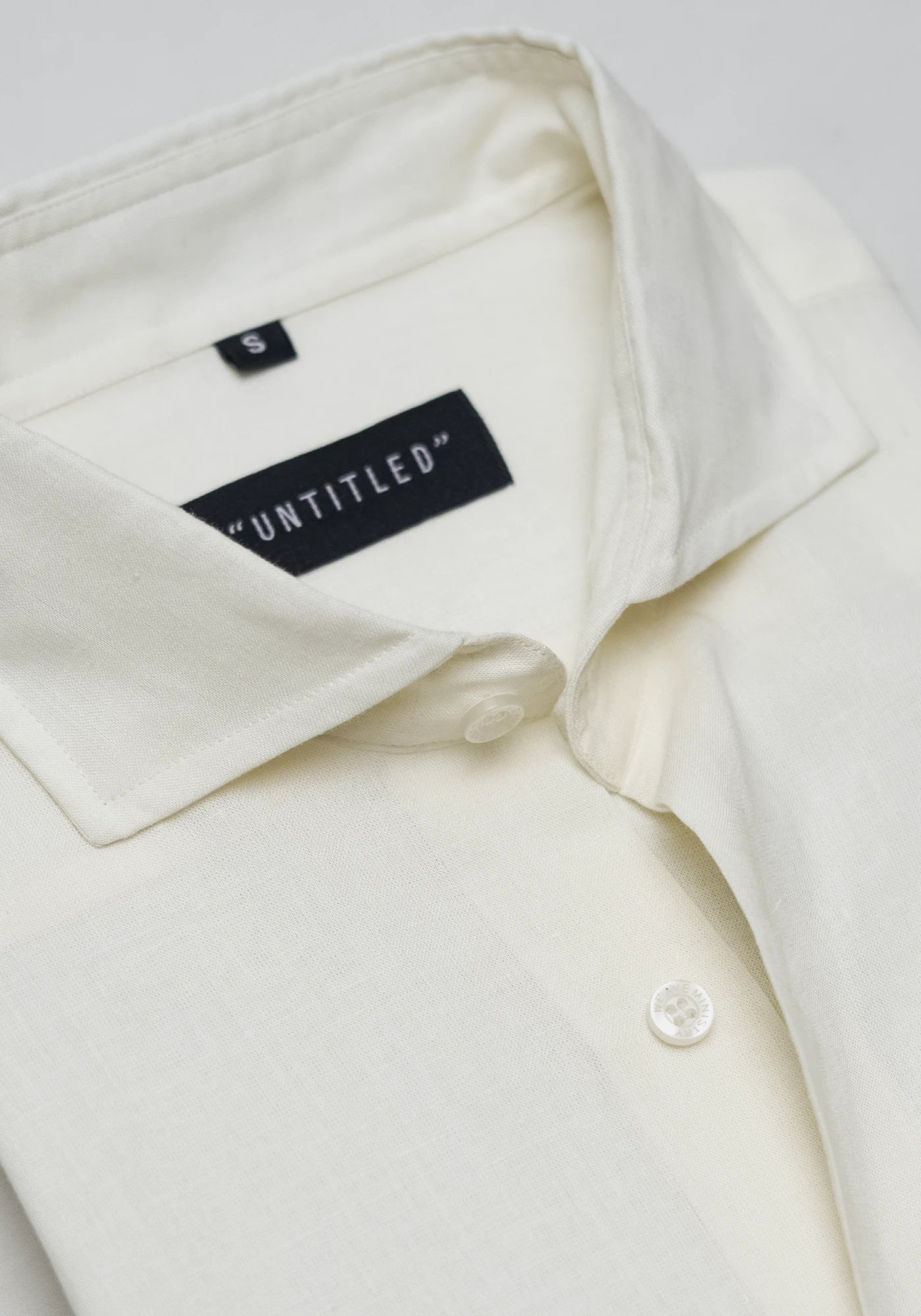 Linen Beige/Cream Plain Formal Shirt