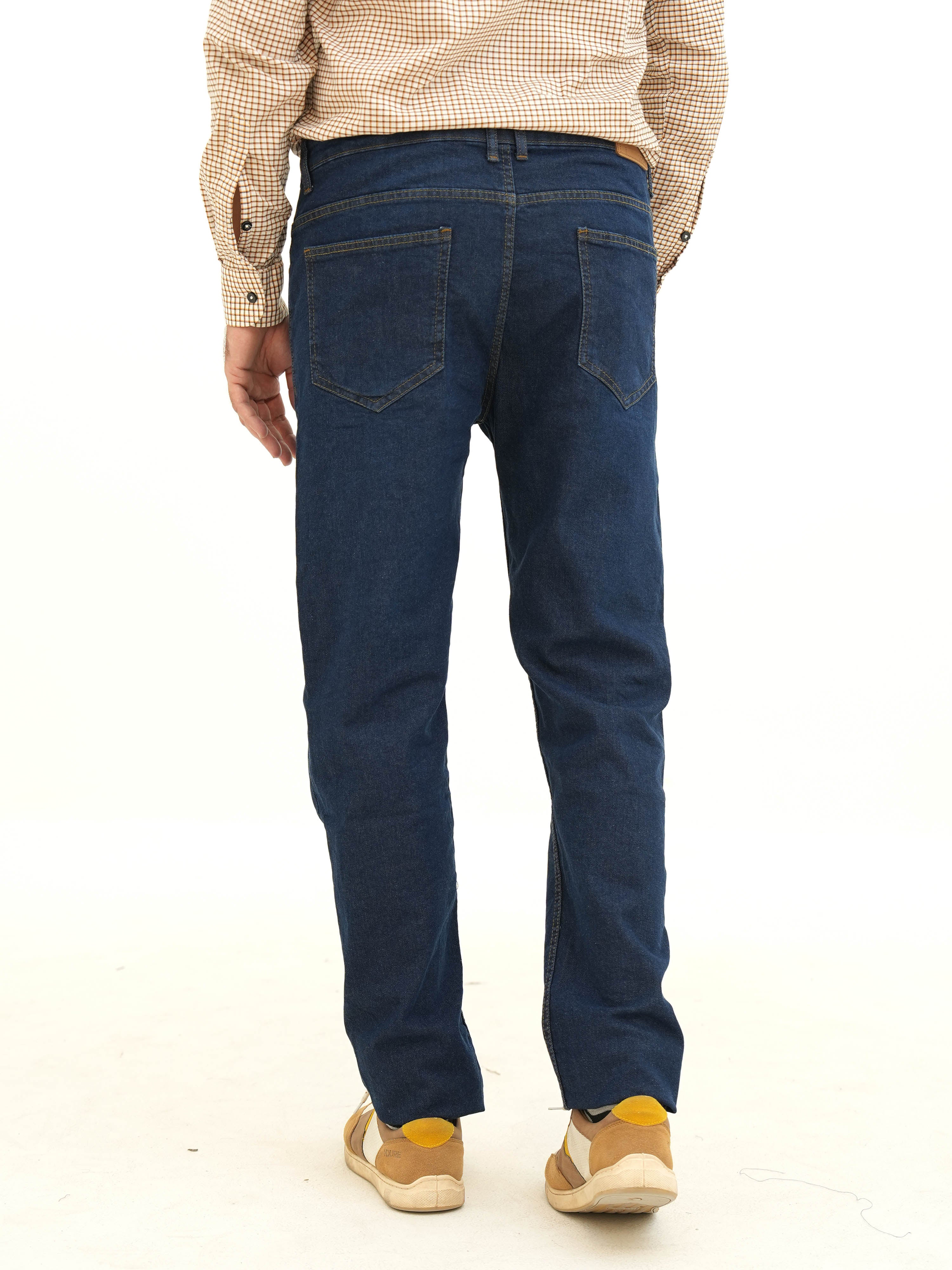 Regular Fit Dark Blue Denim Jeans