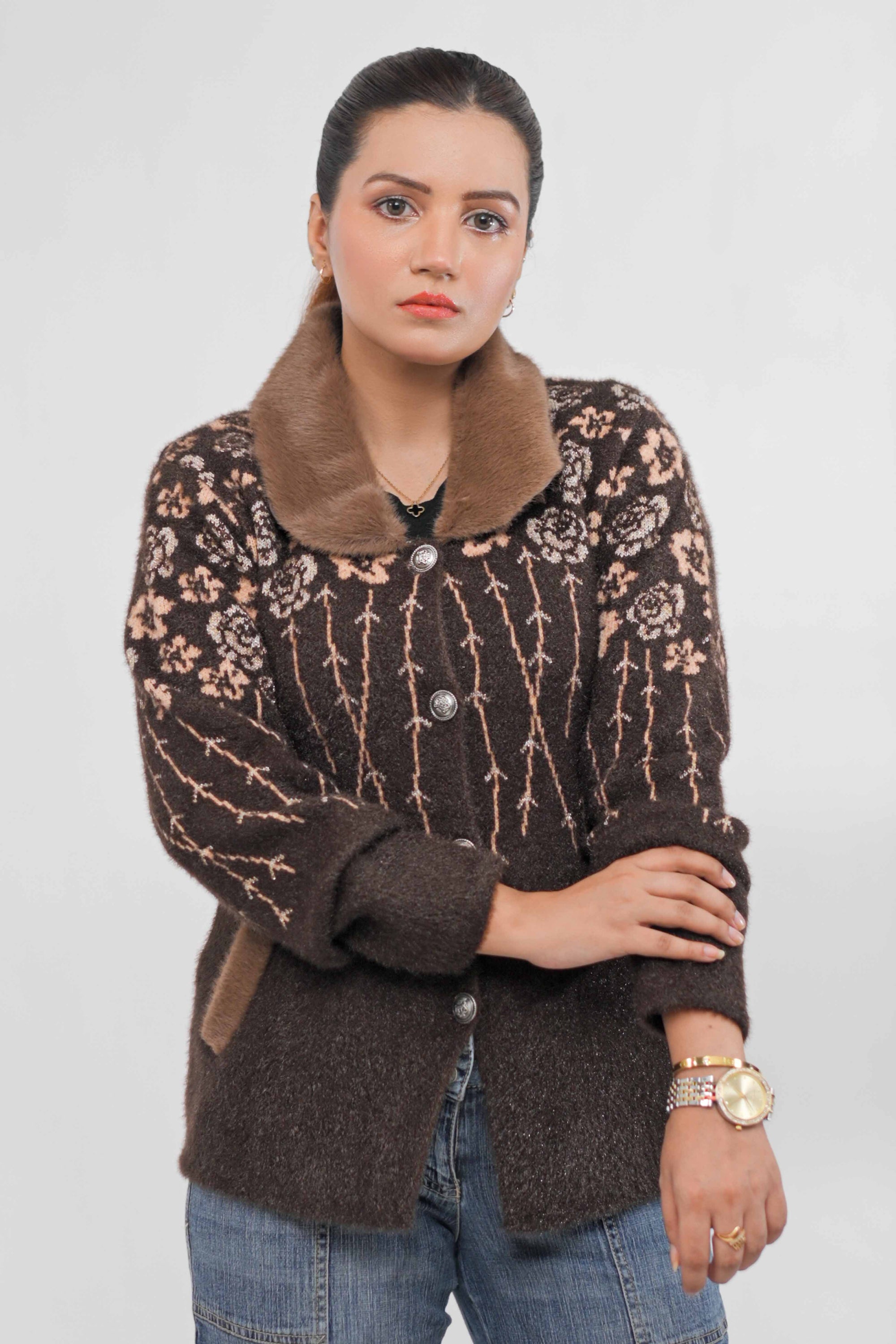 Soft Acrylic Wool Cardigan