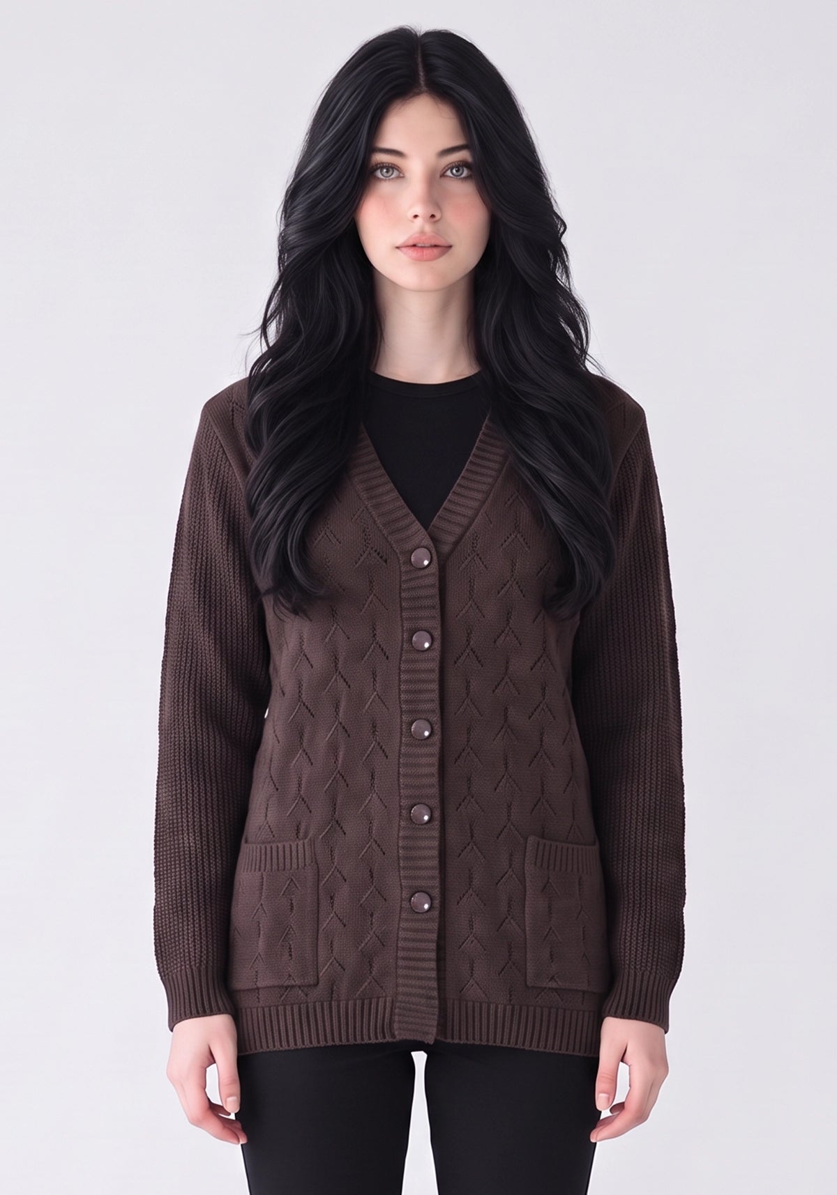 Soft Acrylic Wool Cardigan