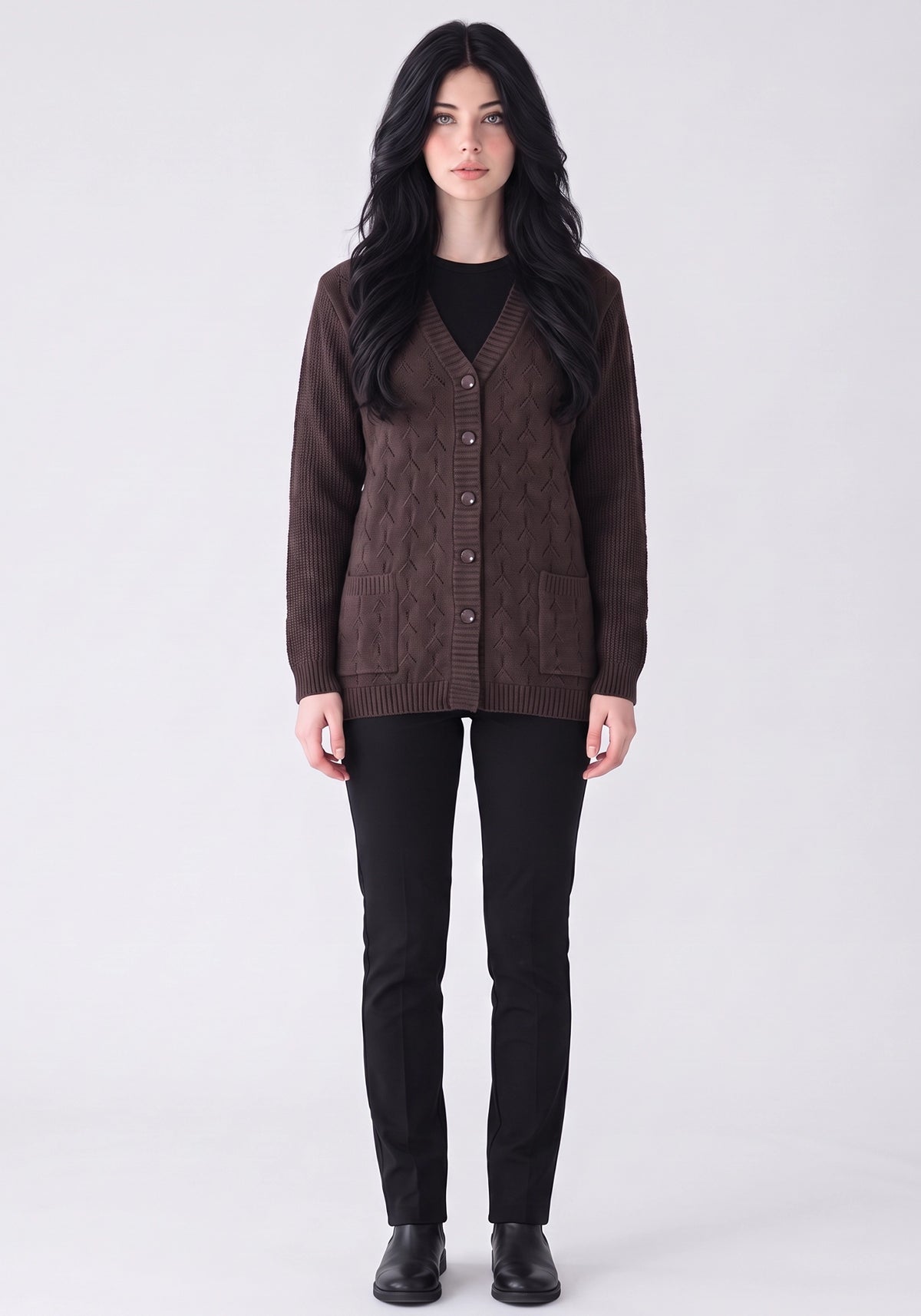 Soft Acrylic Wool Cardigan