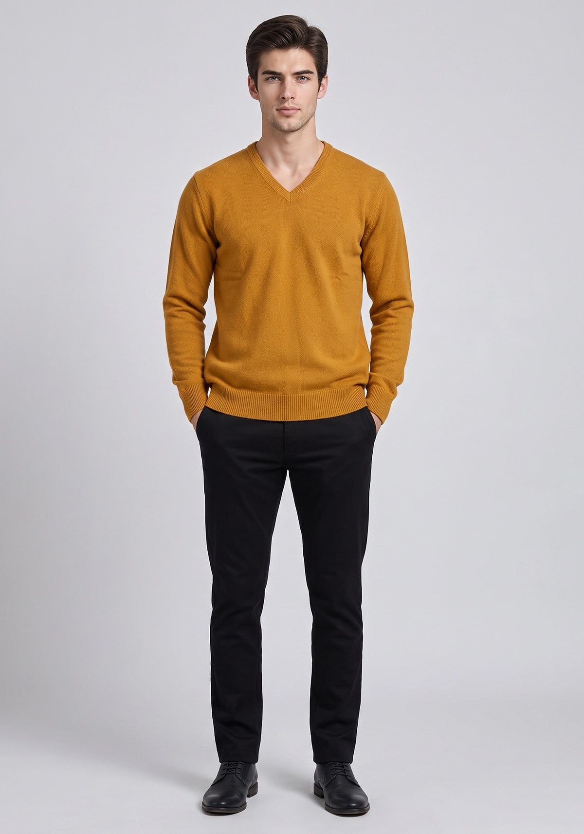 100% Lambswool Plain D Chadder Pullover