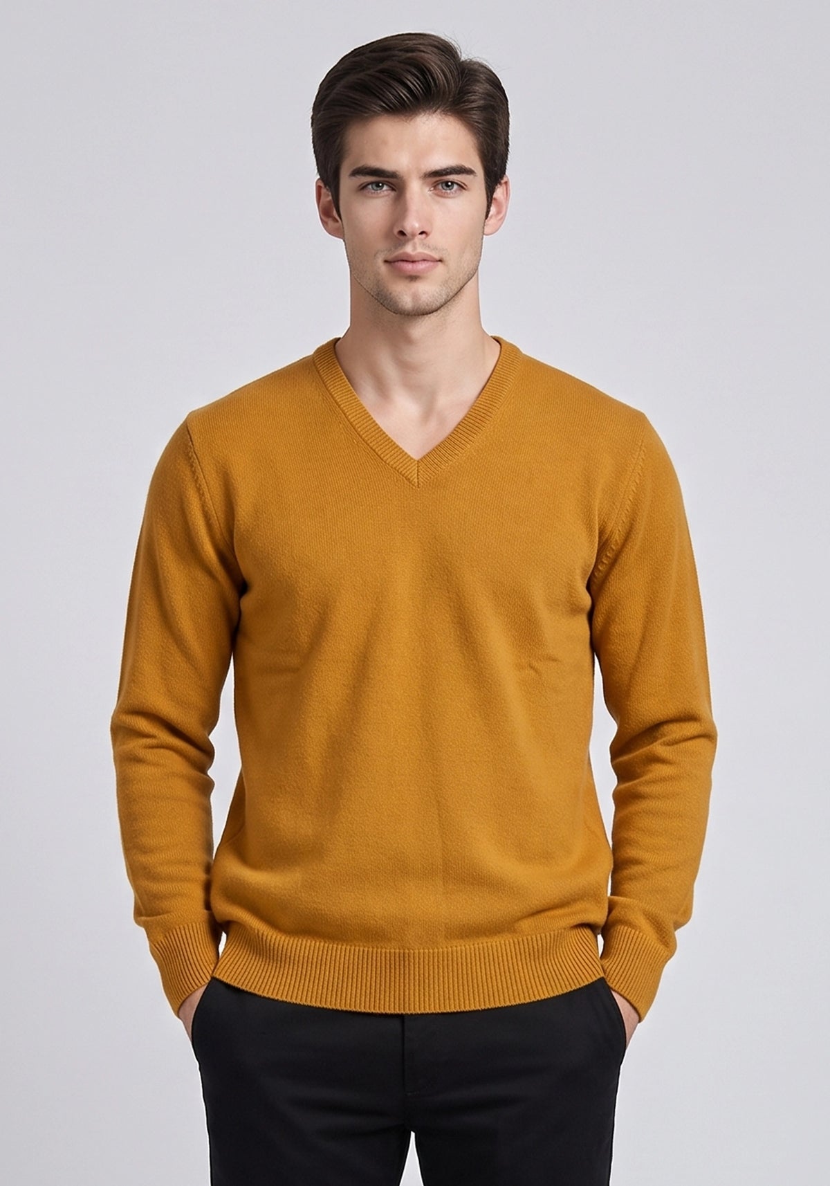 100% Lambswool Plain D Chadder Pullover