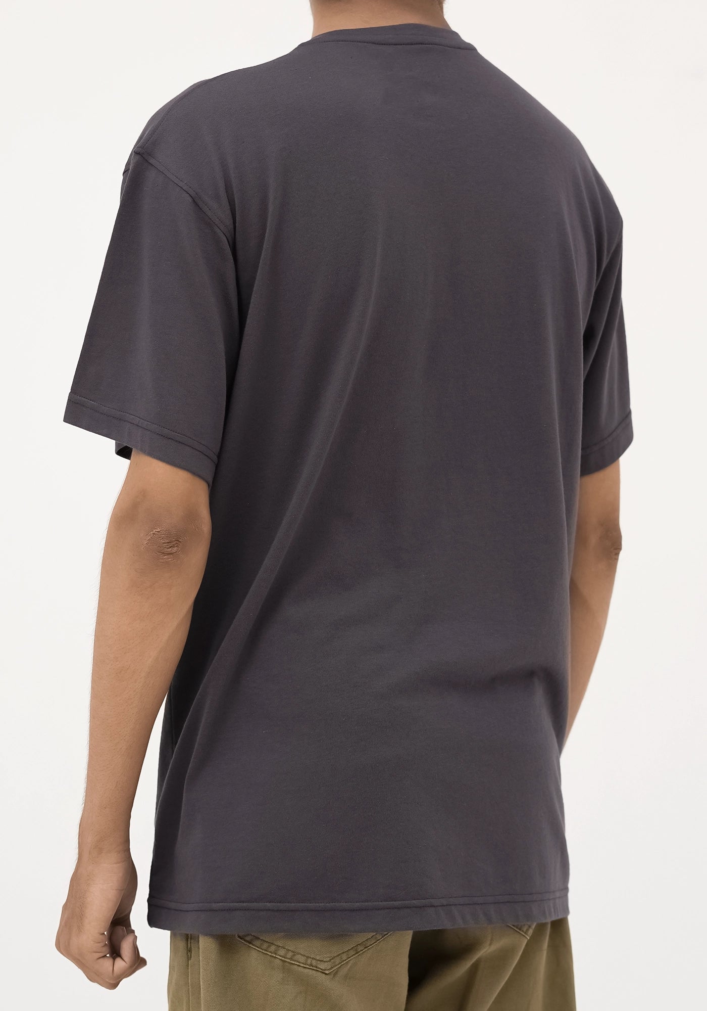 Cotton Henley Plain Round Neck