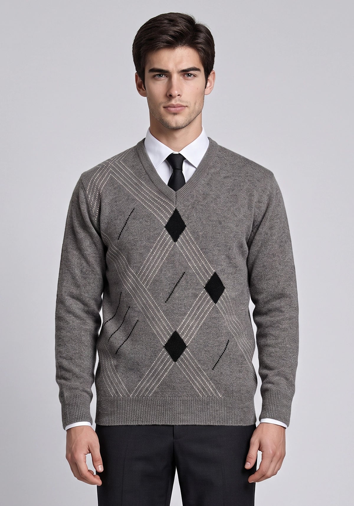 100% Lambswool Dk Weay Brown Pullover