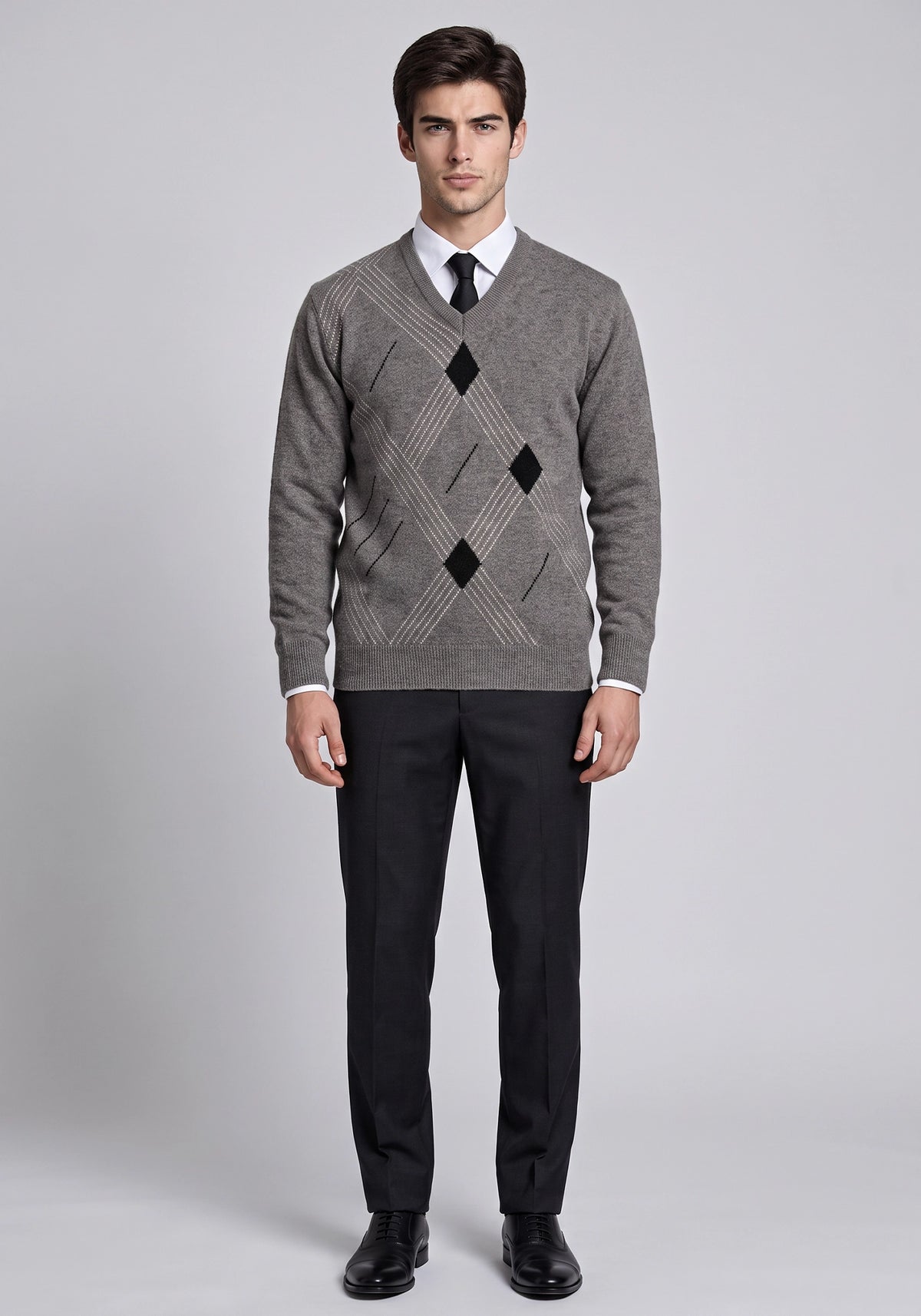 100% Lambswool Dk Weay Brown Pullover