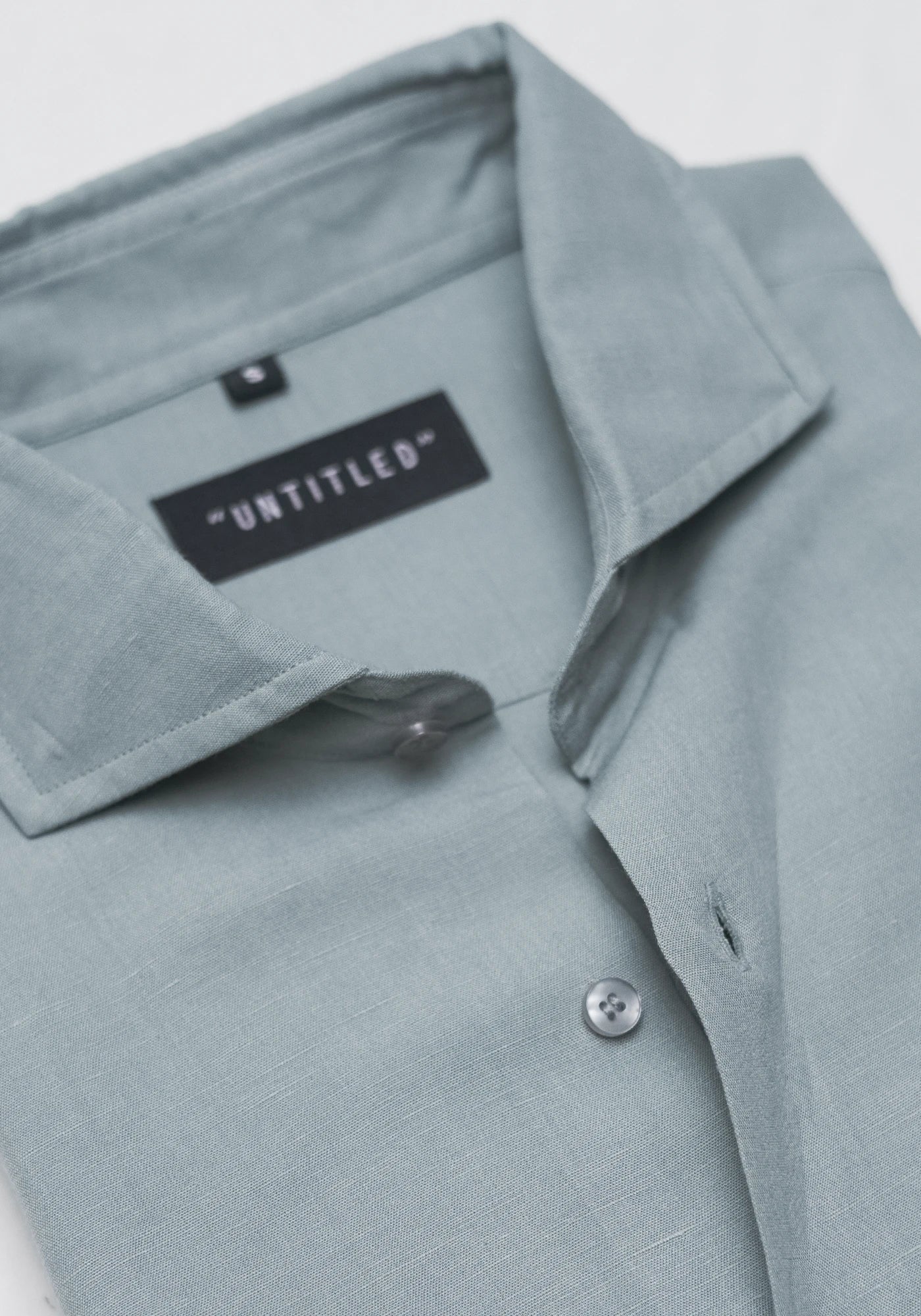 Linen Dusty Grey Plain Formal Shirt