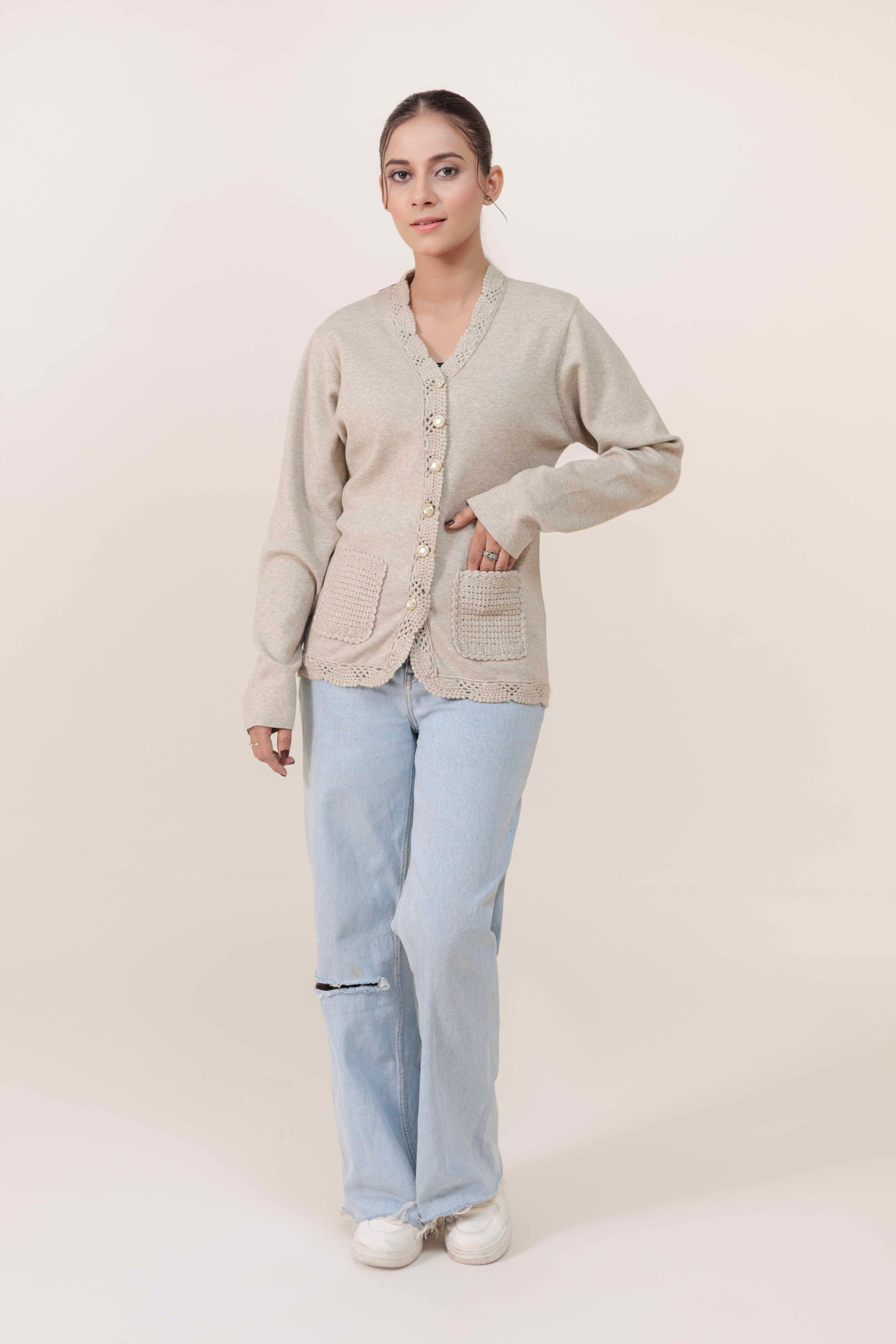 Soft Acrylic Wool Cardigan