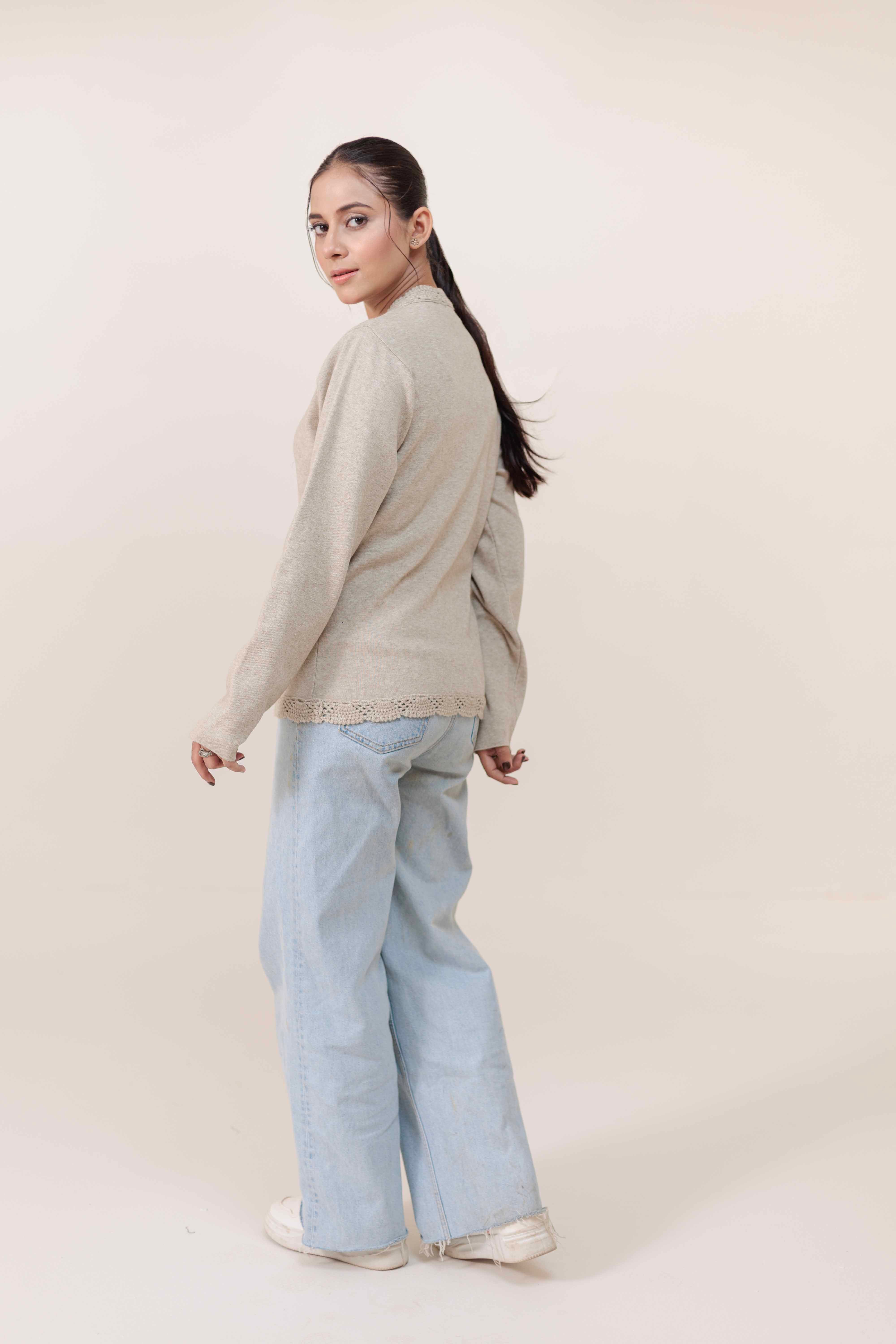 Soft Acrylic Wool Cardigan
