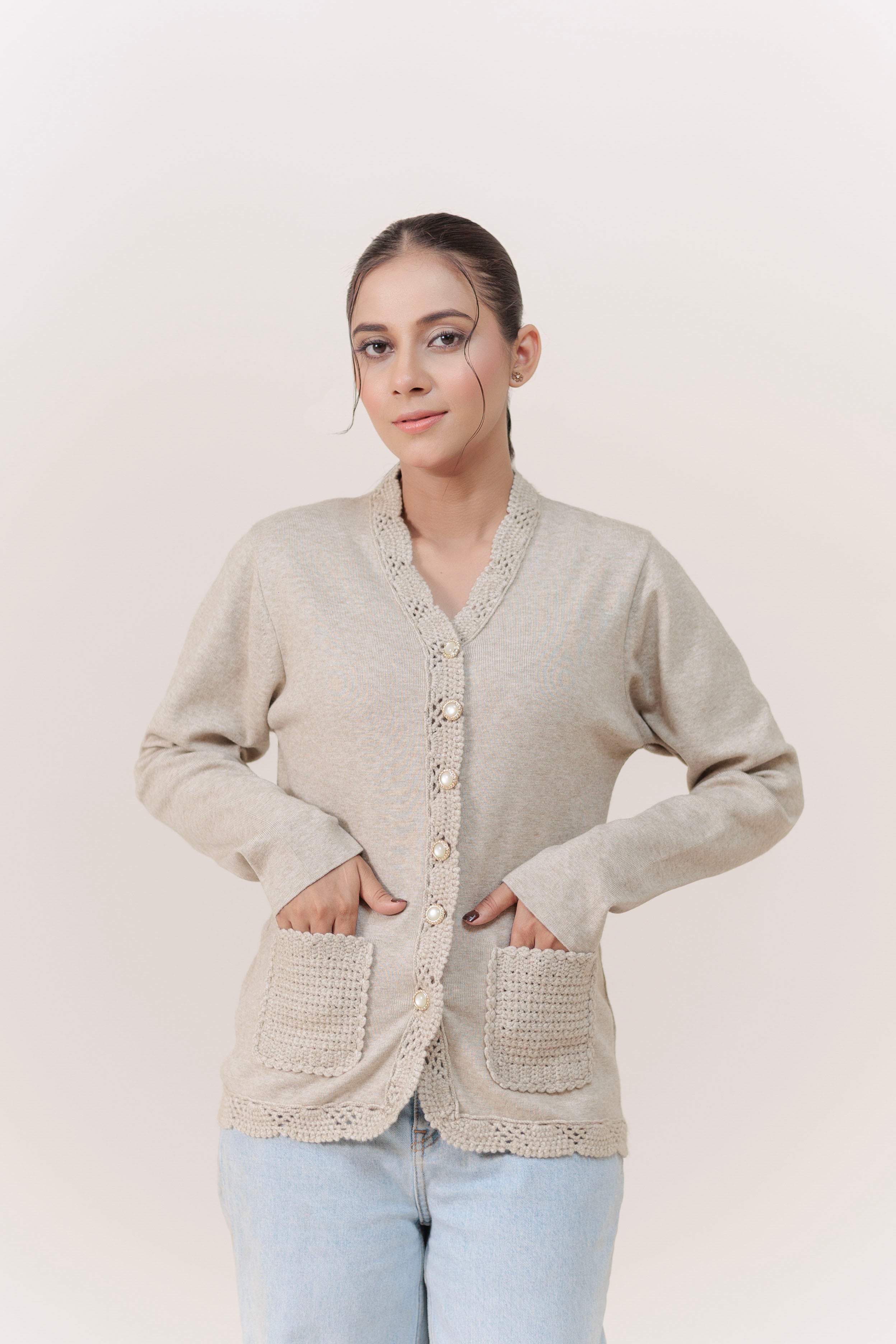 Soft Acrylic Wool Cardigan