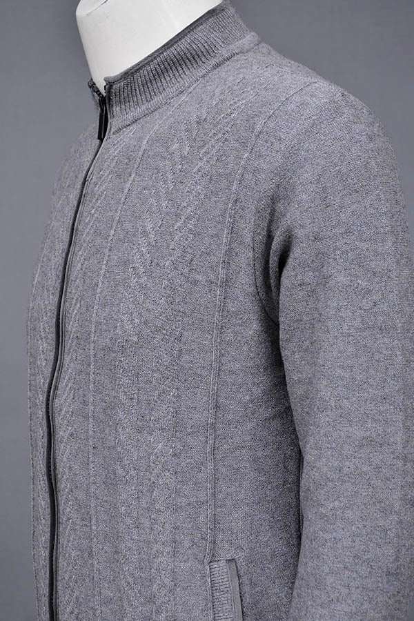 Soft Acrylic Wool Zipper Sweater