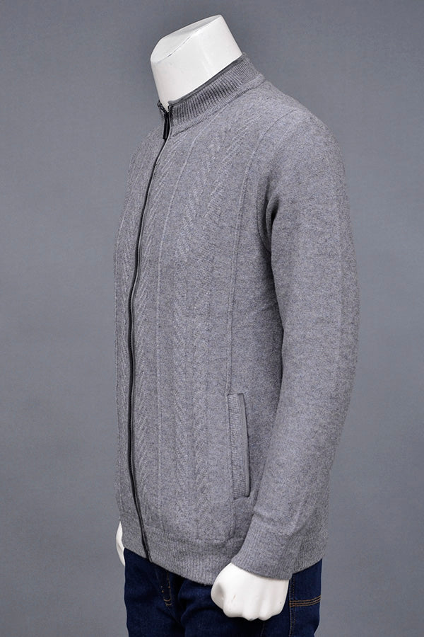 Soft Acrylic Wool Zipper Sweater