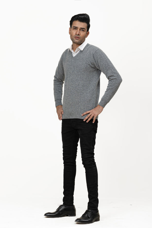 100% Lambswool Plain Pullover