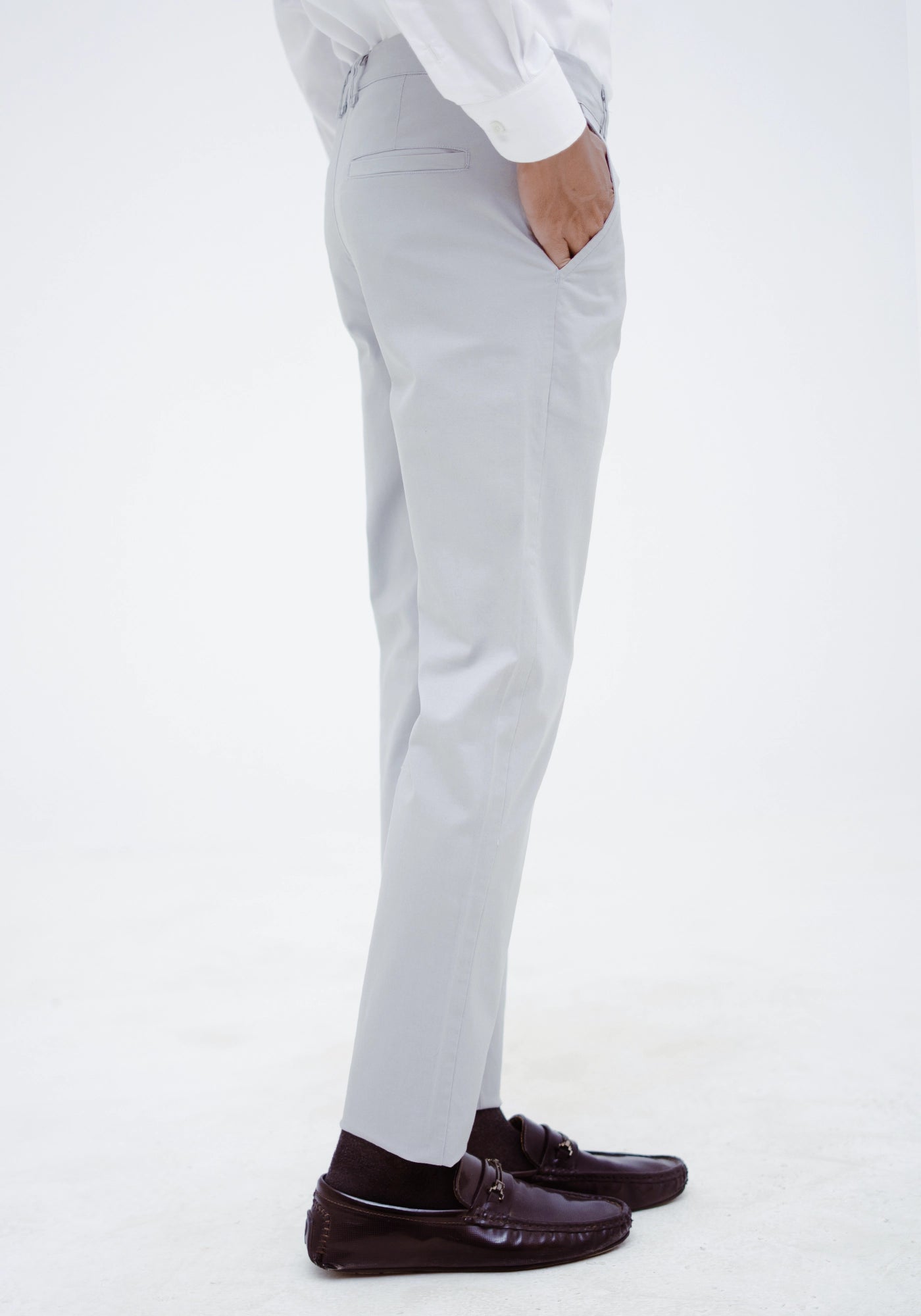 Fine Twill Fabric Khaki Pants