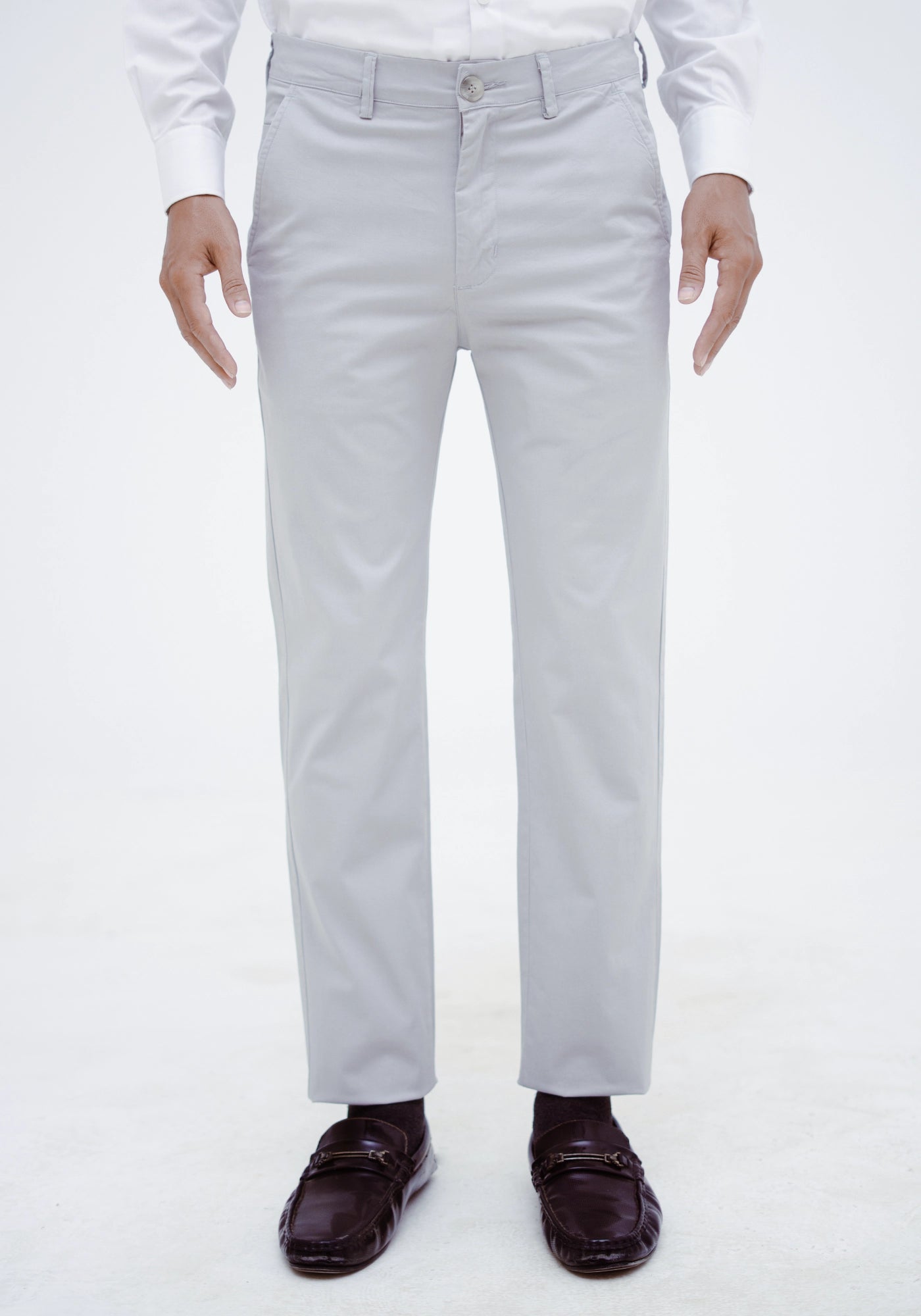 Fine Twill Fabric Khaki Pants