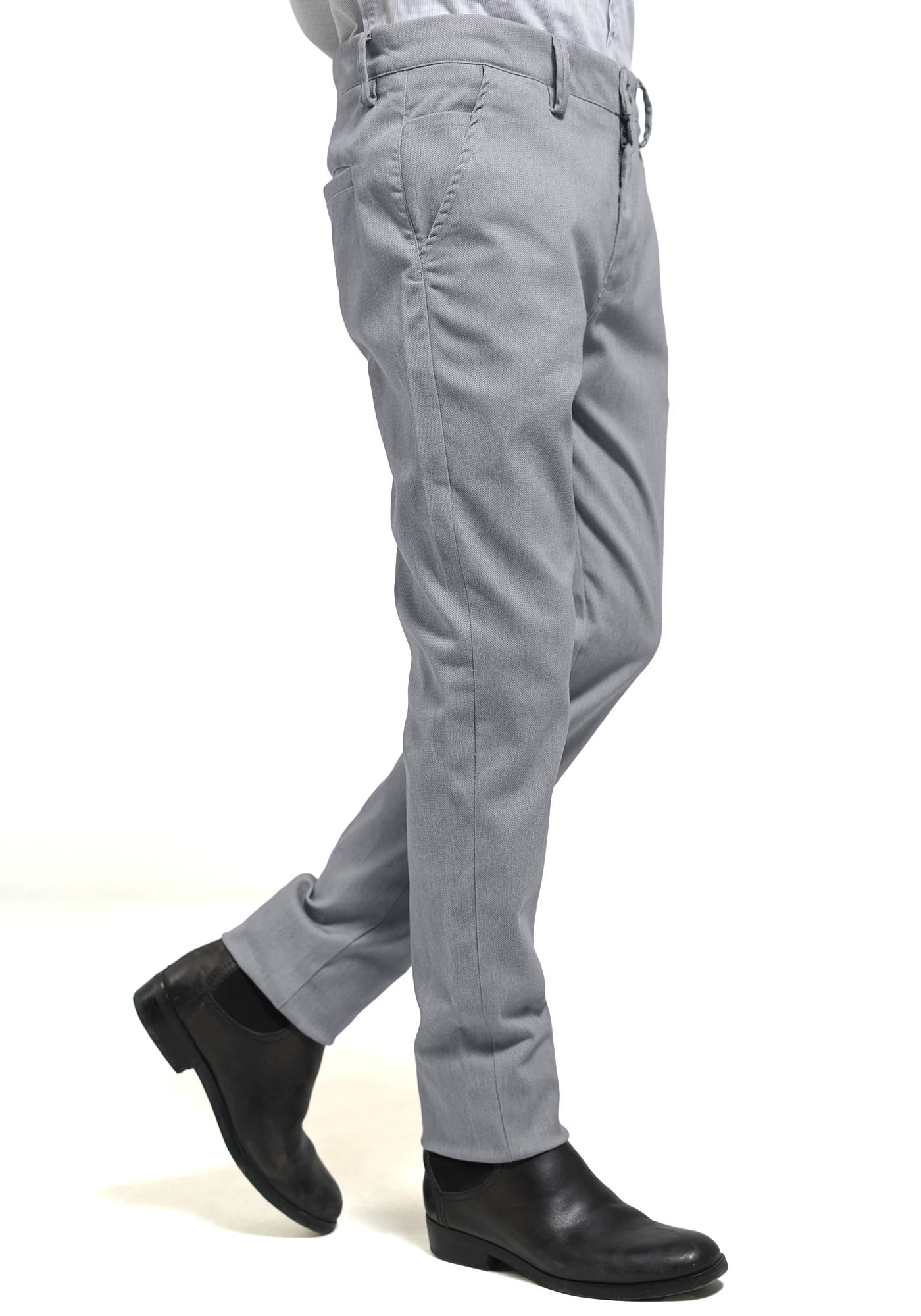 Poly Cotton Fabric Gray Khaki's Pant