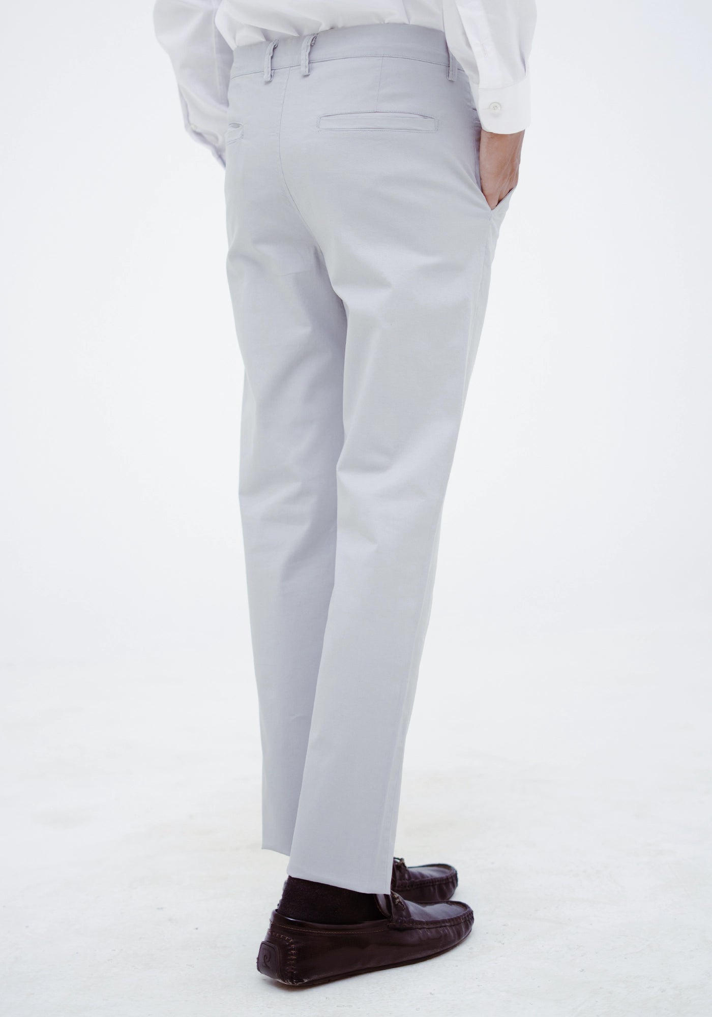 Fine Twill Fabric Khaki Pants