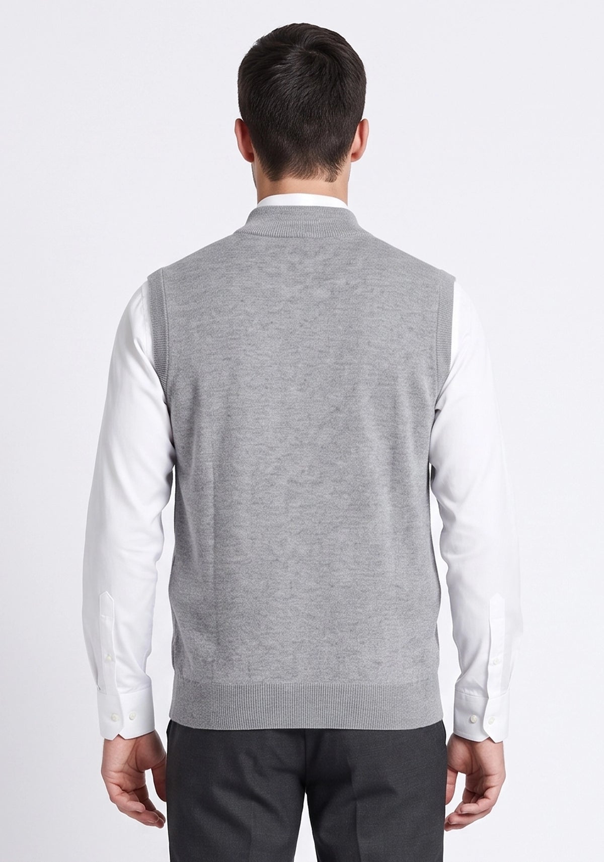 Soft Acrylic Wool Sleevless Zipper