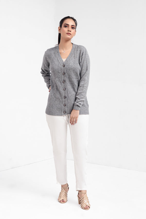 Acrylic Wool Cardigan