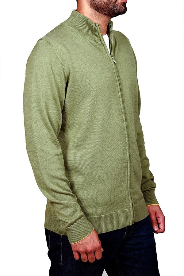 Cotton Zipper w/Back Stripe