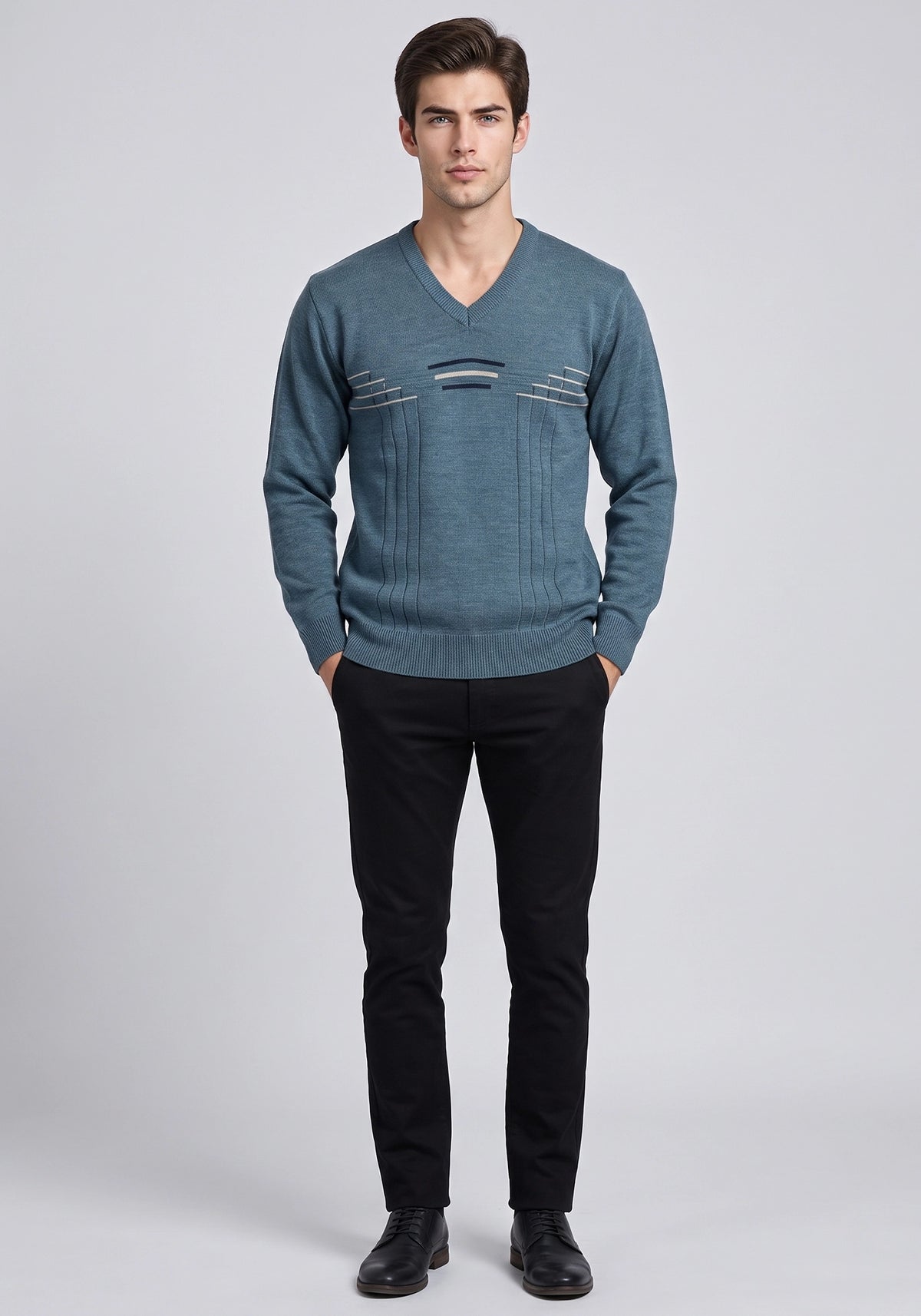 Wool Blend Green Pullover