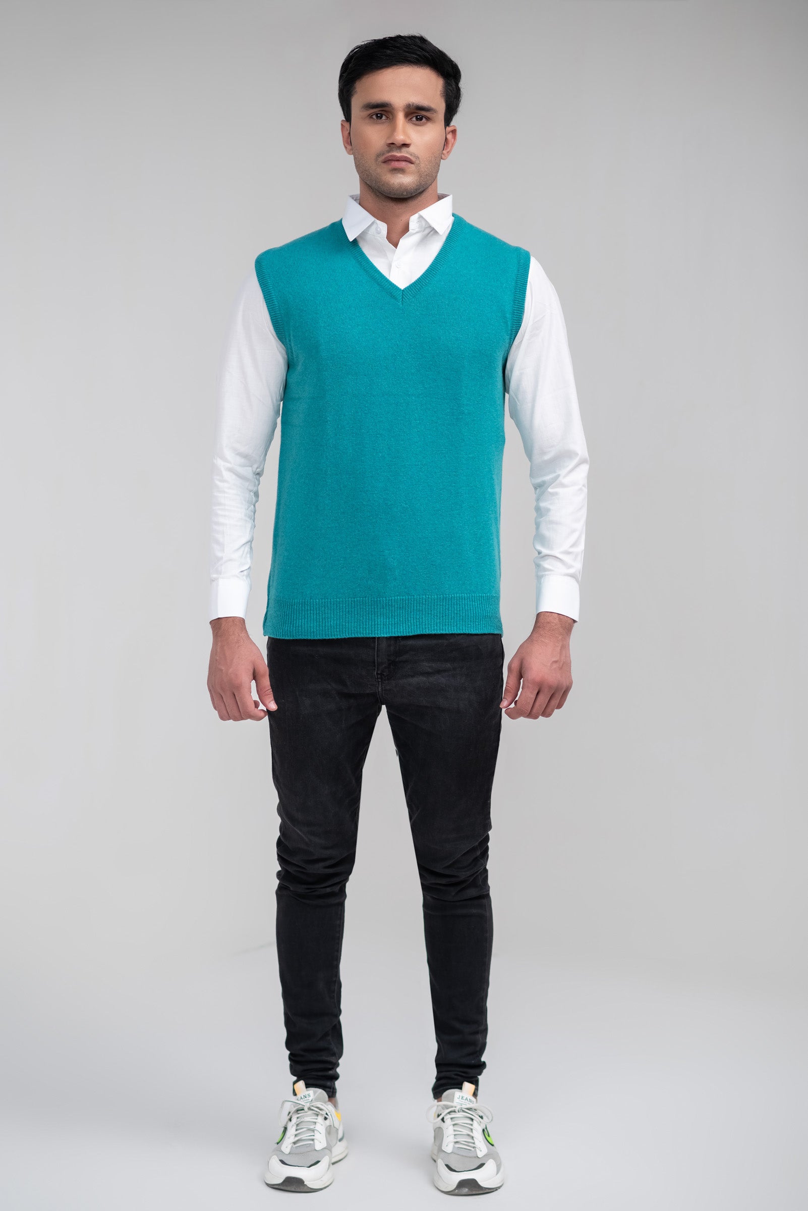 100% Lambswool Plain Sleeveless