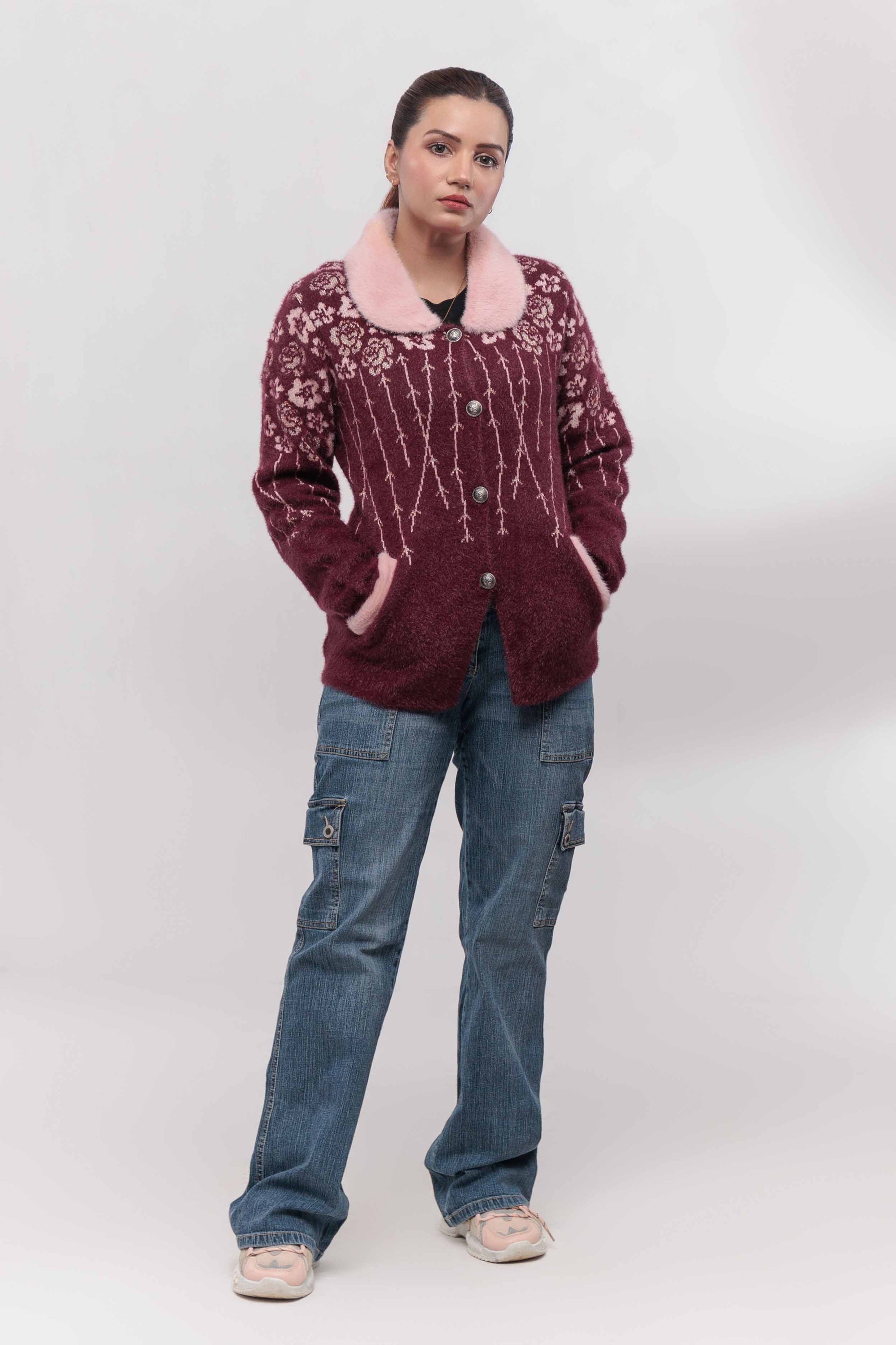 Soft Acrylic Wool Cardigan