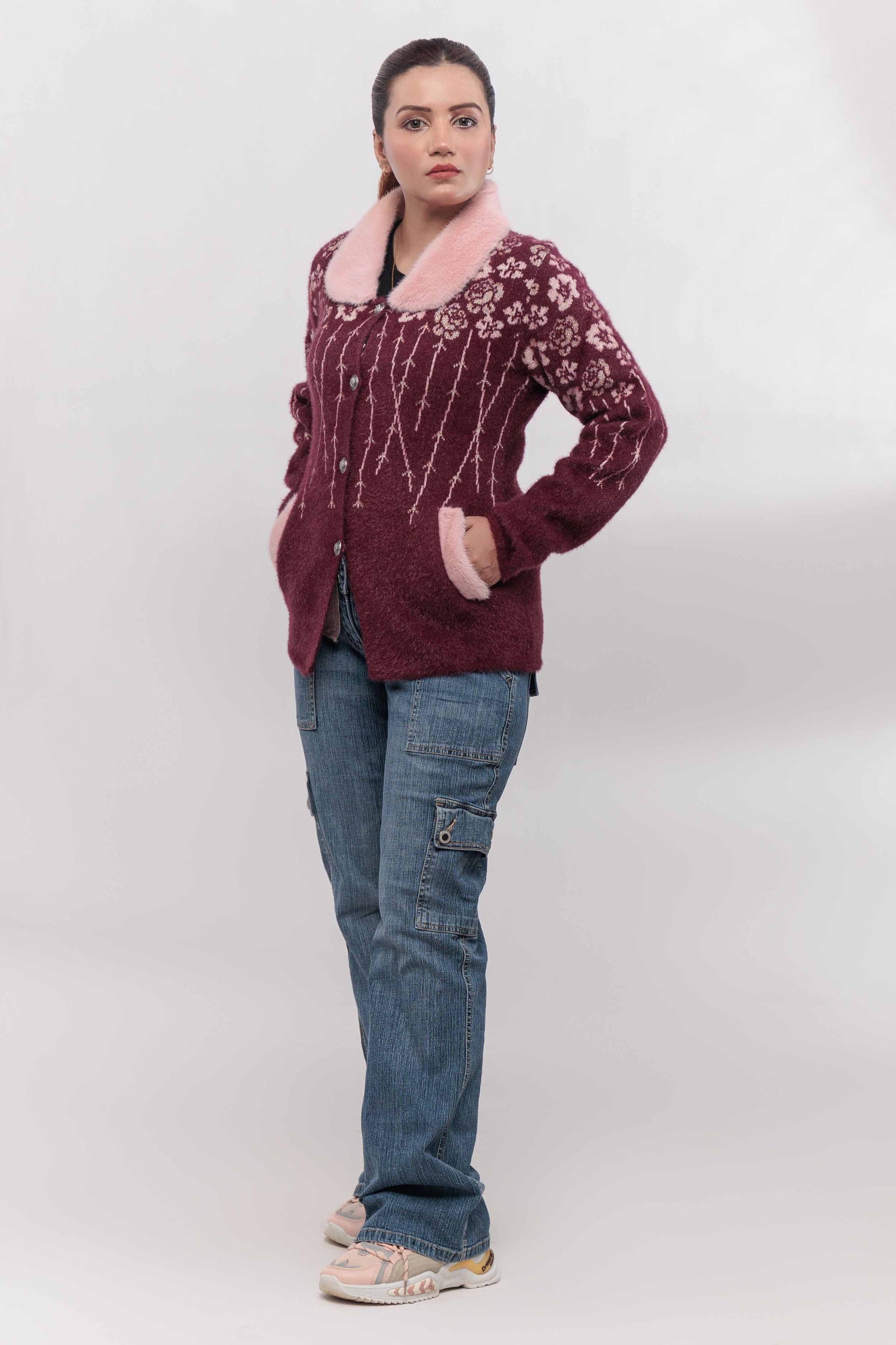 Soft Acrylic Wool Cardigan