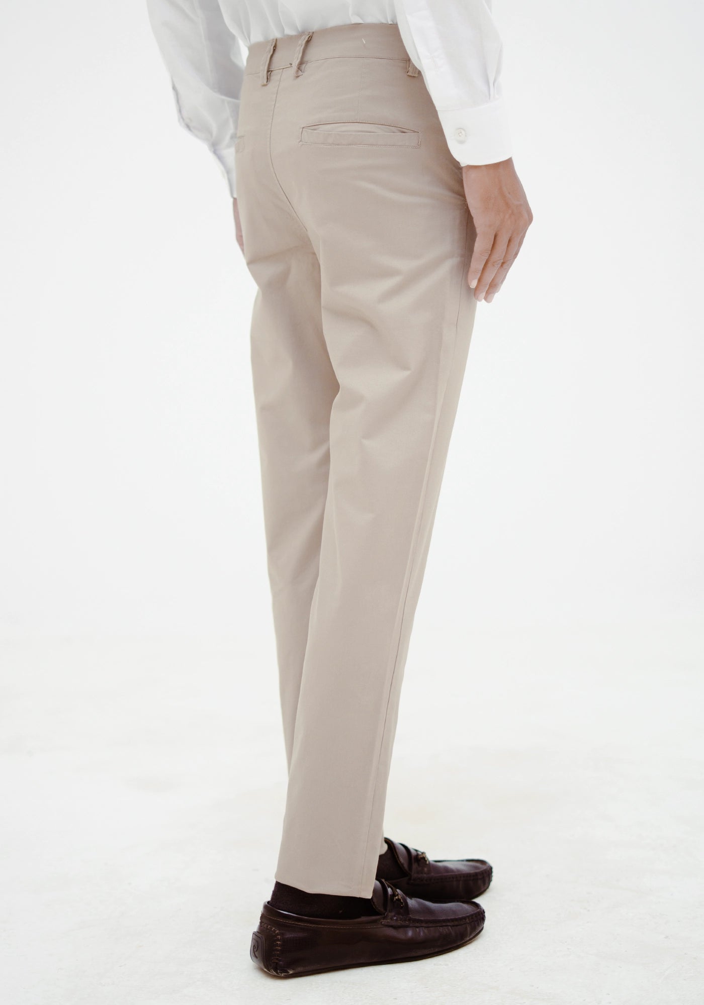 Fine Twill Fabric Khaki Pants