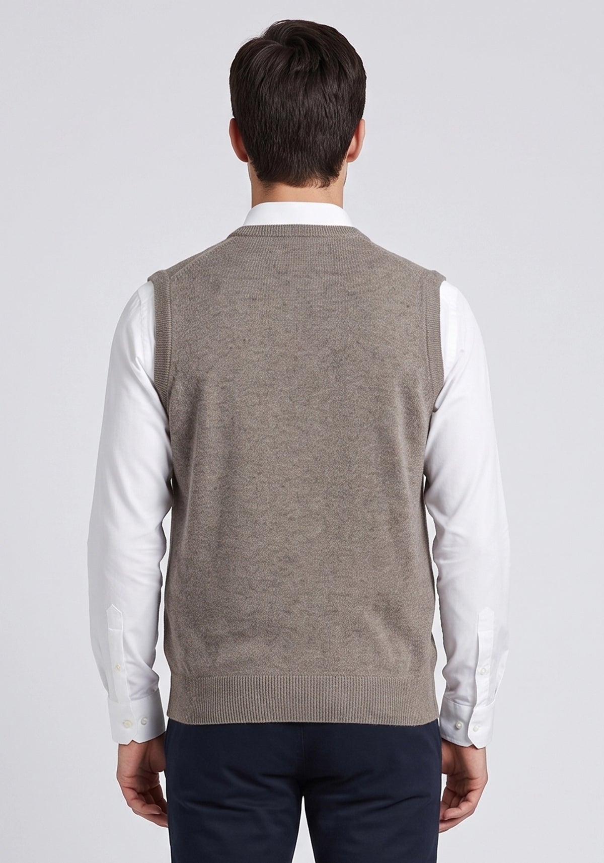 100% Lambswool L Brown Sleeveless