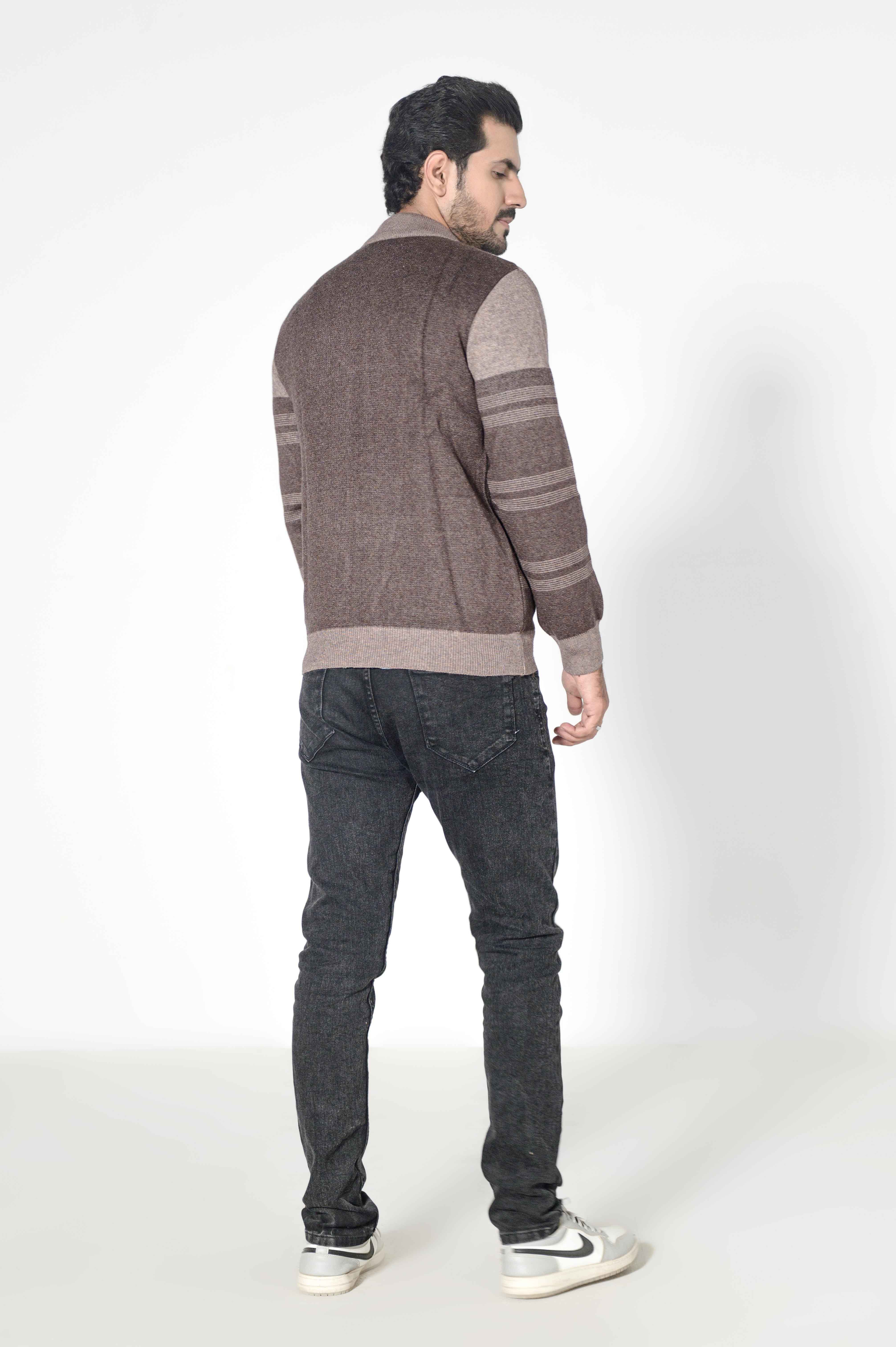 Soft Acrylic Wool Zipper Sweater