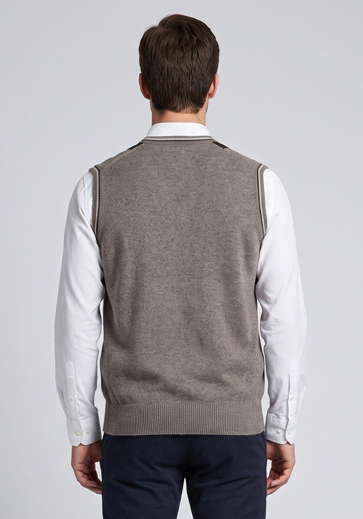 100% Lambswool L Brown Sleeveless