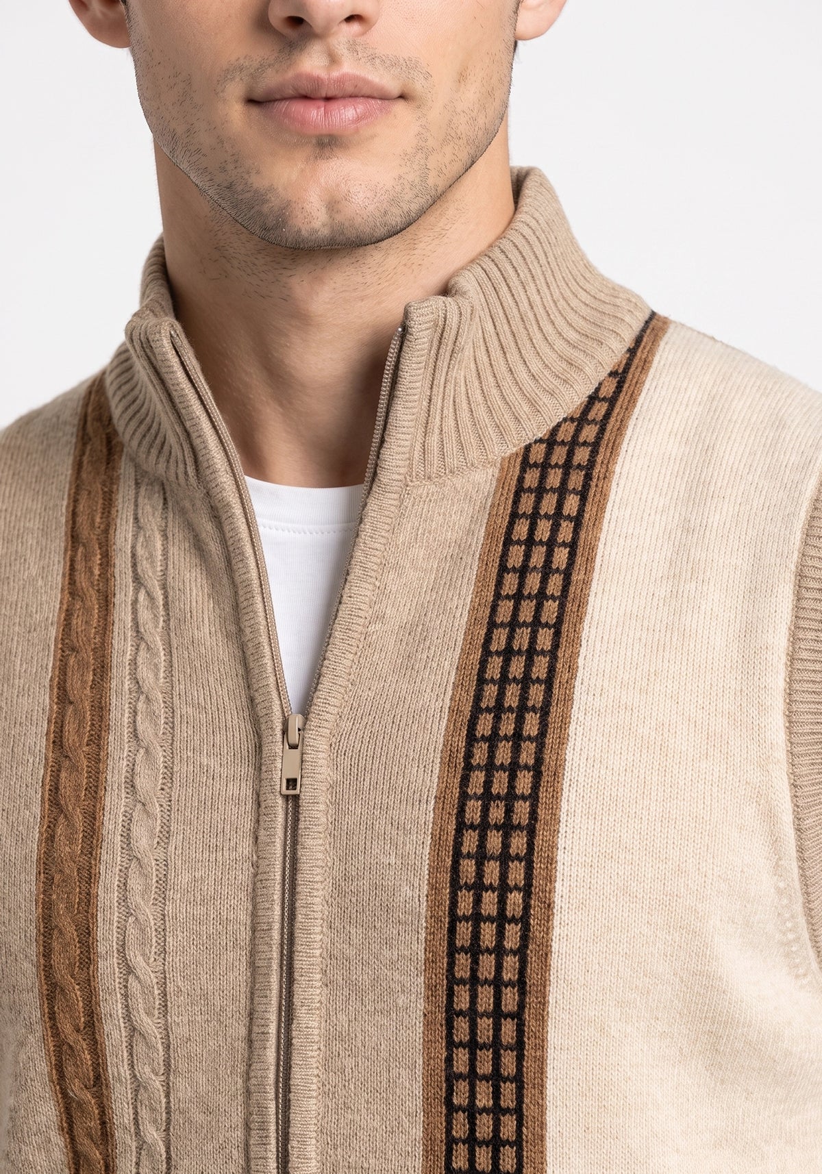 100% Lambswool Lt Savana Sleeveless Zipper