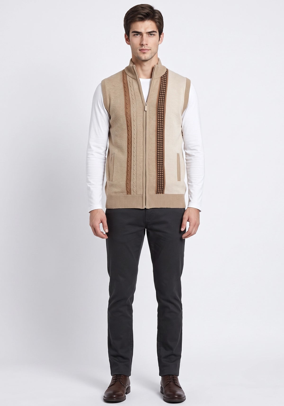 100% Lambswool Lt Savana Sleeveless Zipper