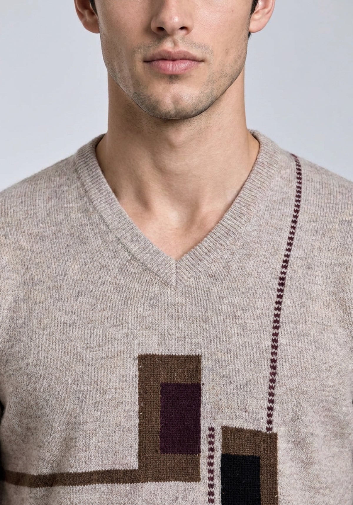 100% Lambswool Lt Wicker Pullover