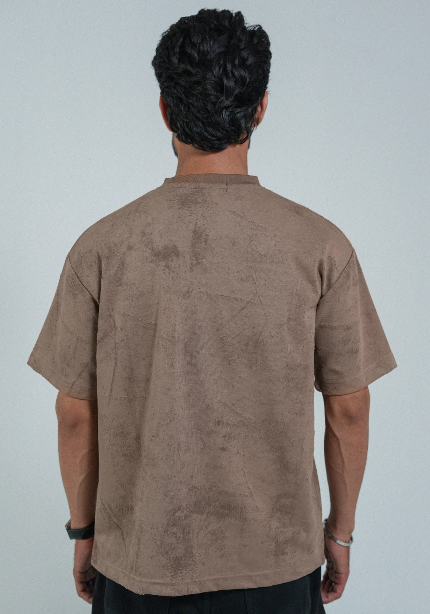 Cotton Round Neck Drop Shoulder T-Shirt