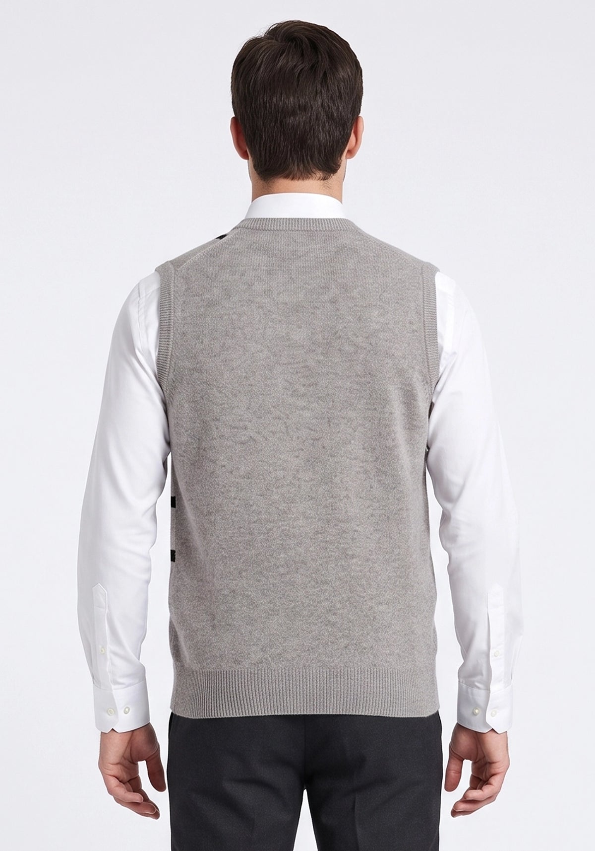 100% Lambswool Lt Camel Mix Sleeveless