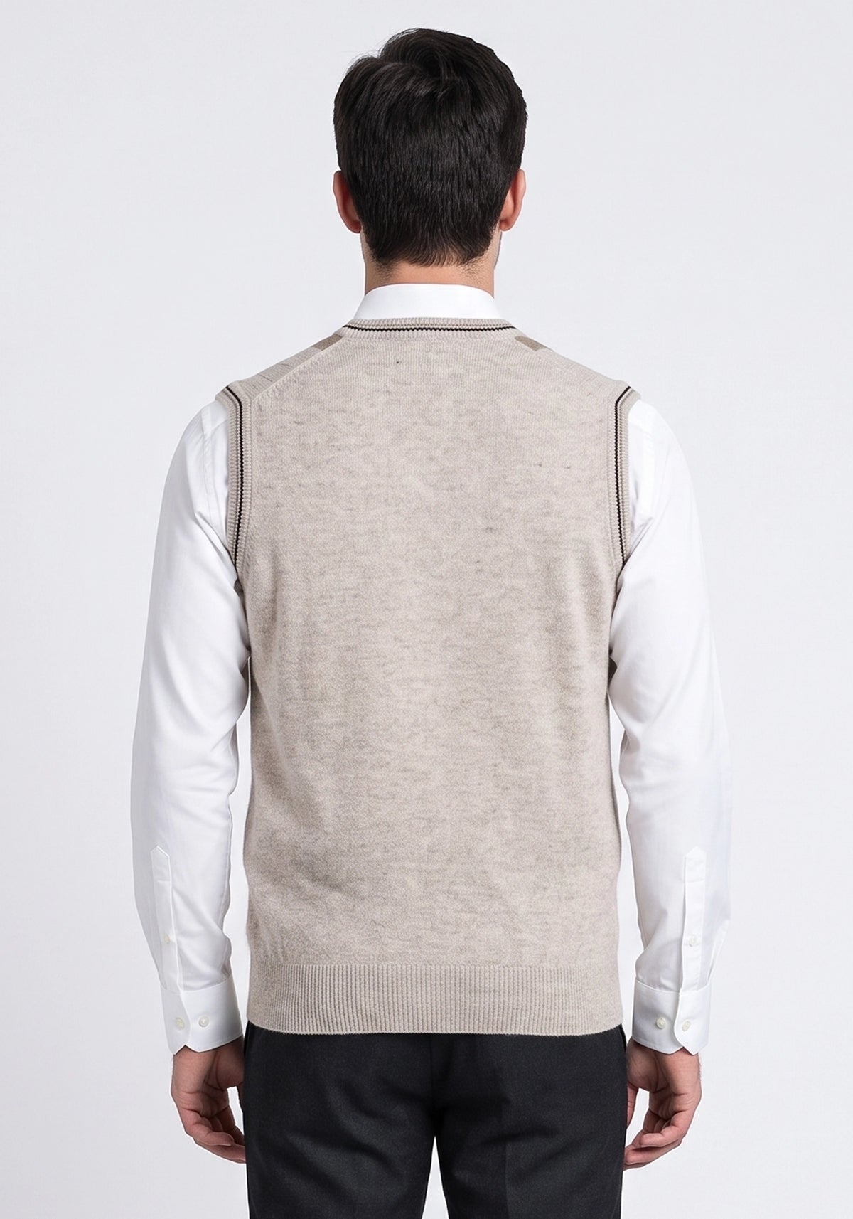 100% Lambswool Lt Wicker Sleeveless