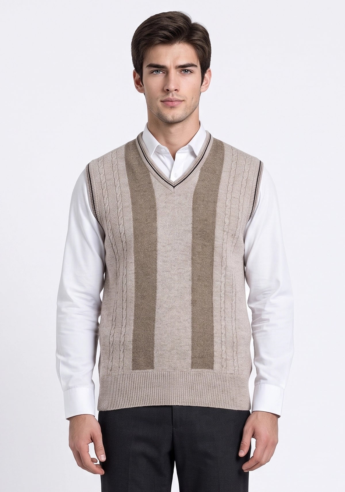 100% Lambswool Lt Wicker Sleeveless