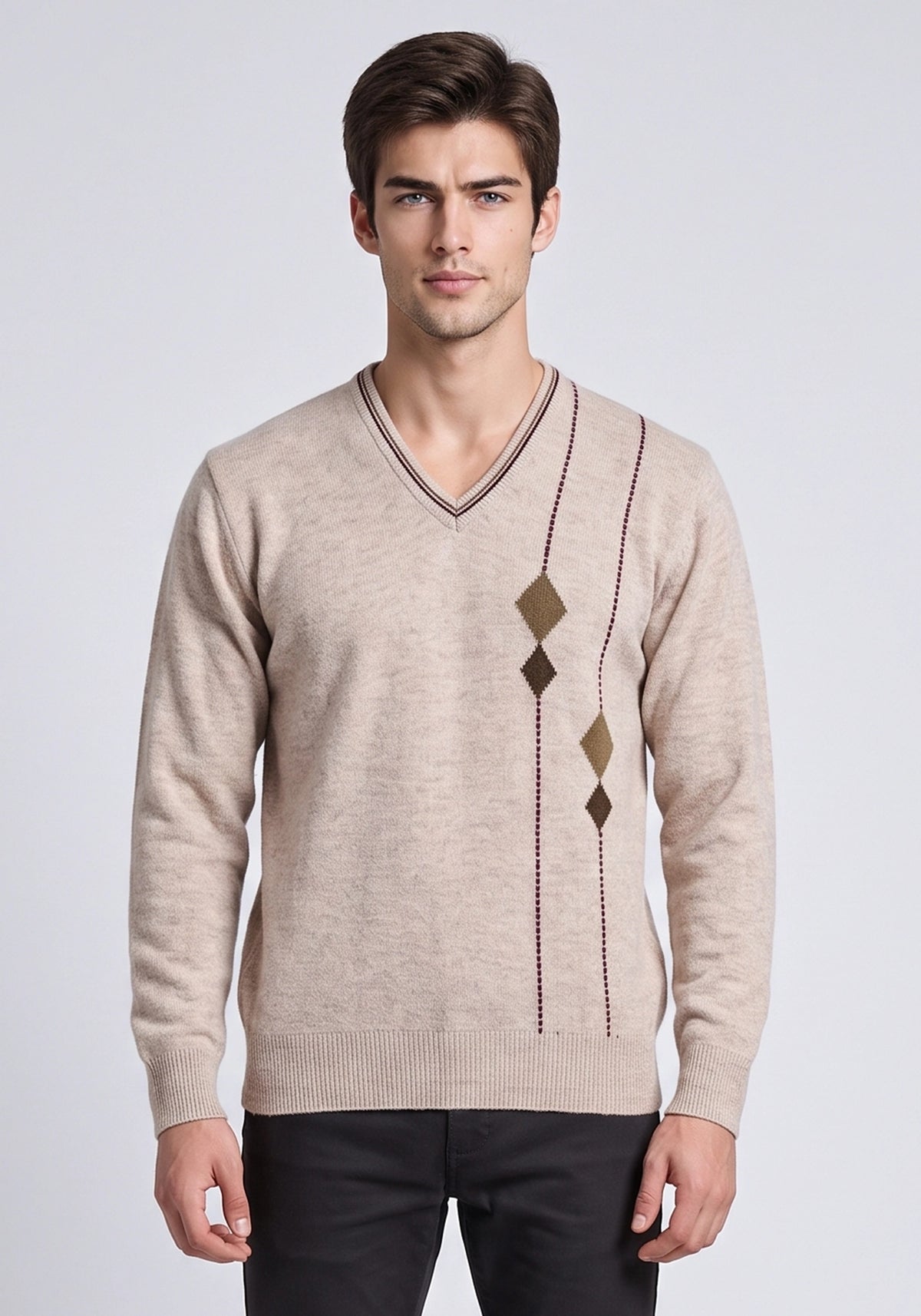 100% Lambswool Lt Wicker Pullover