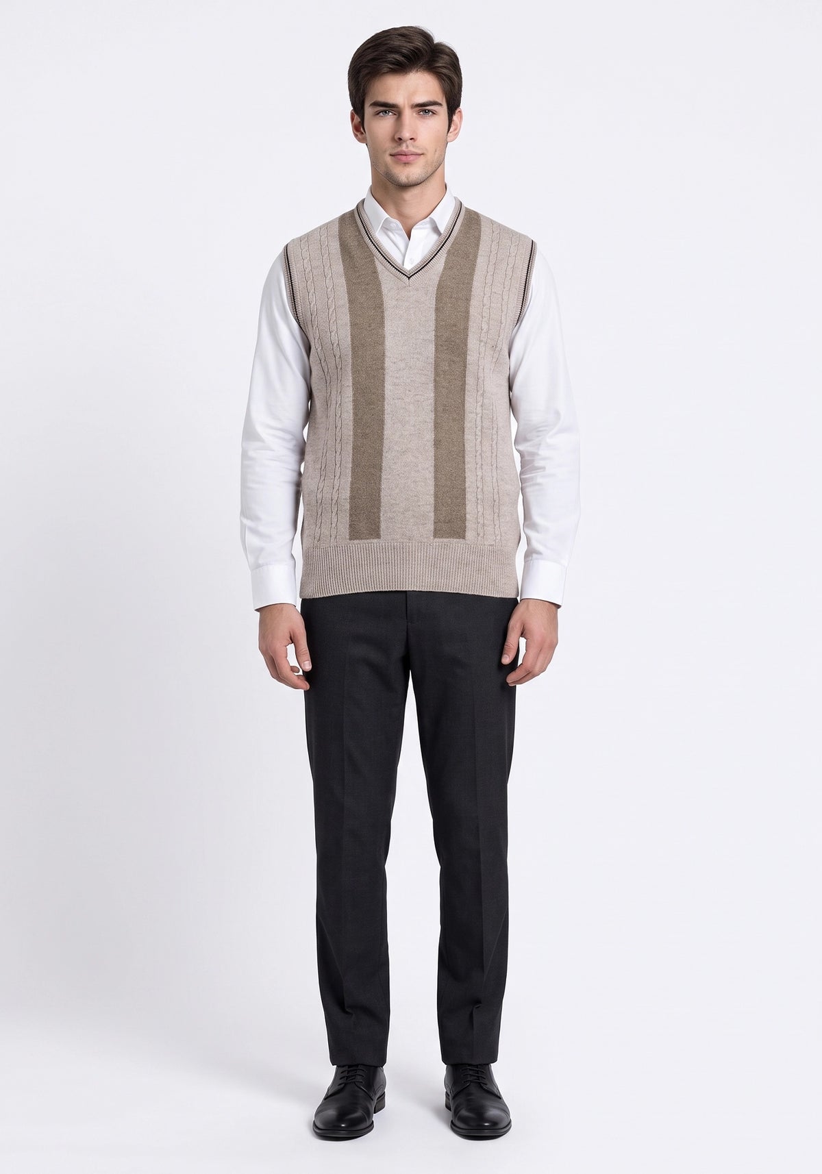 100% Lambswool Lt Wicker Sleeveless