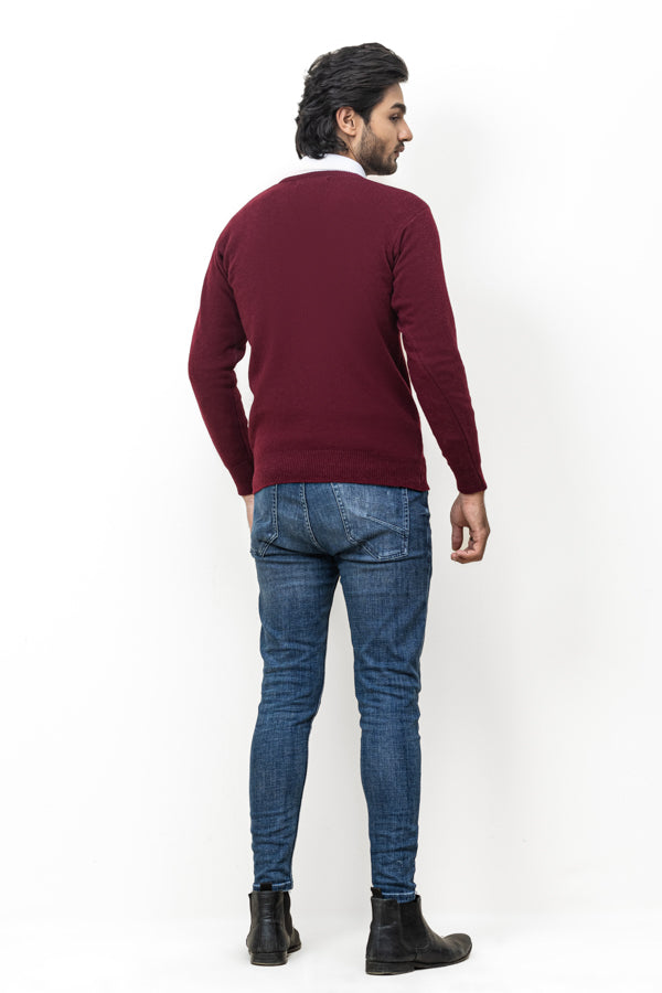 100% Lambswool Plain Pullover