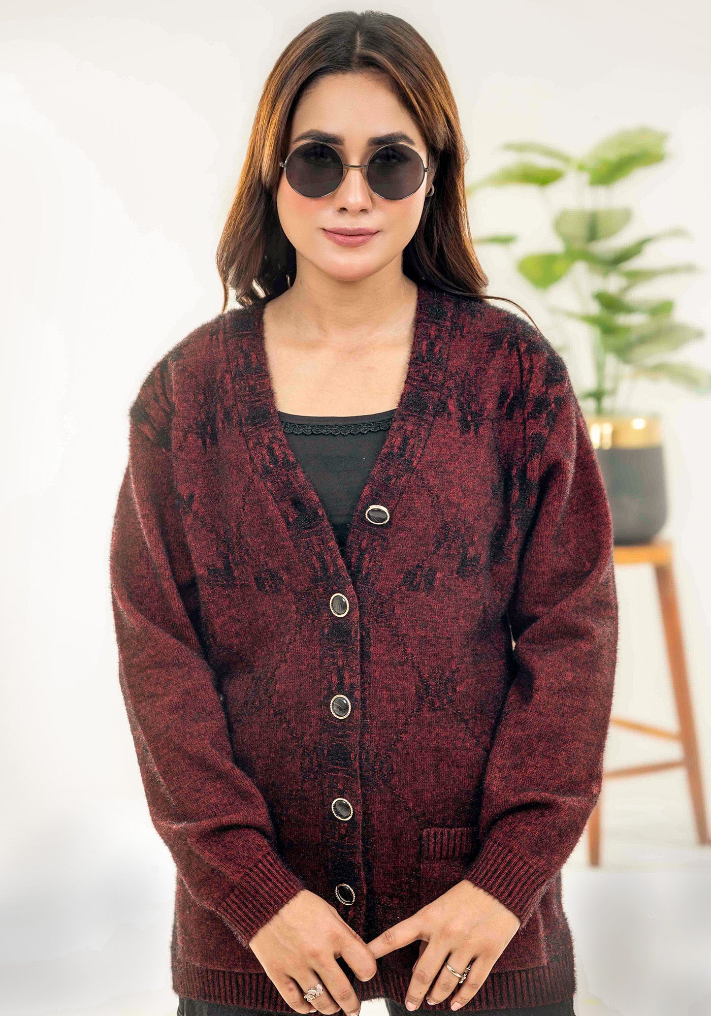 Soft Acrylic Wool Cardigan