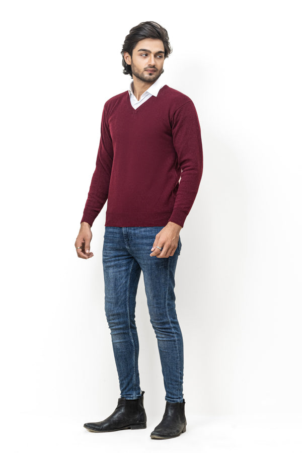 100% Lambswool Plain Pullover