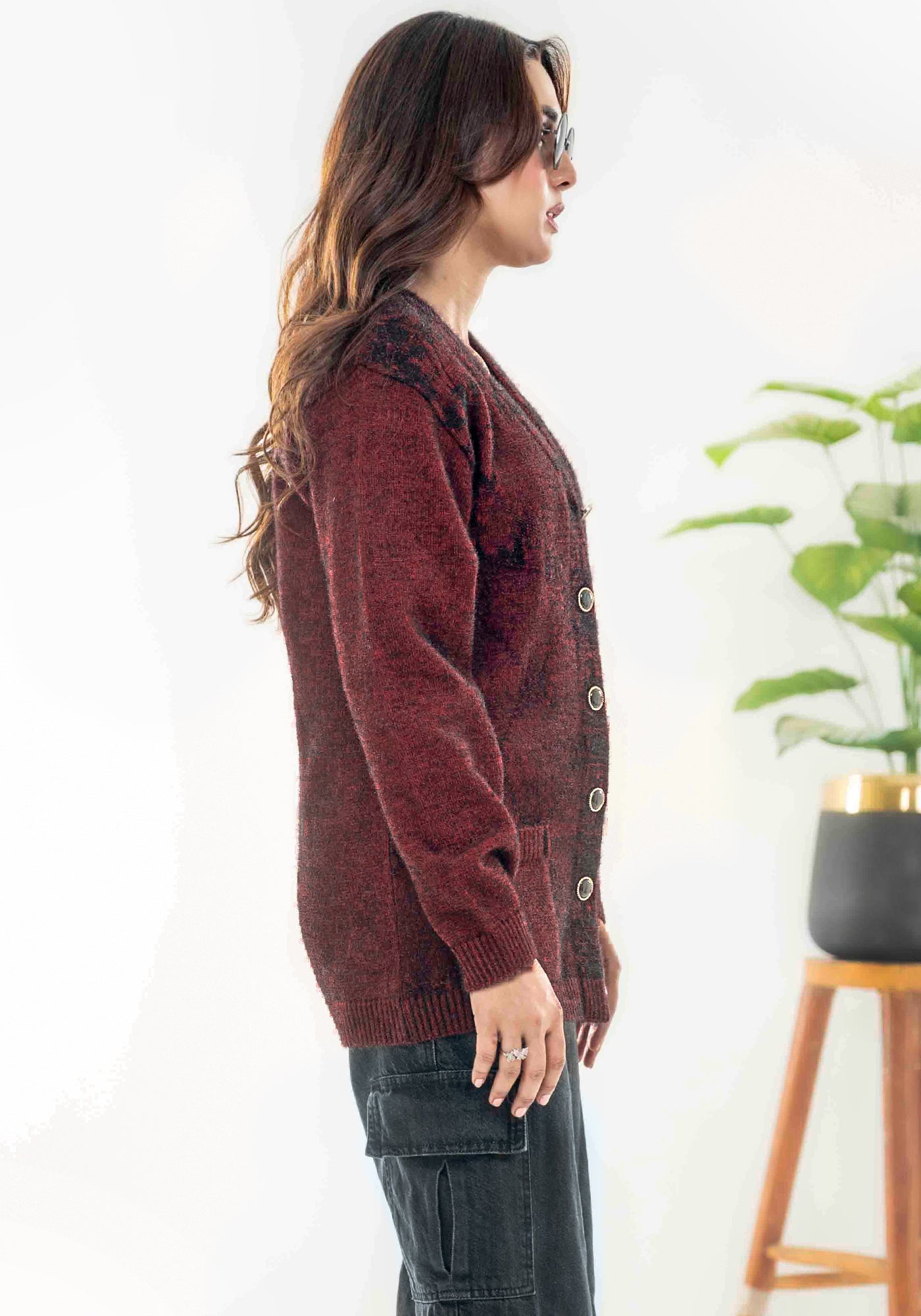 Soft Acrylic Wool Cardigan