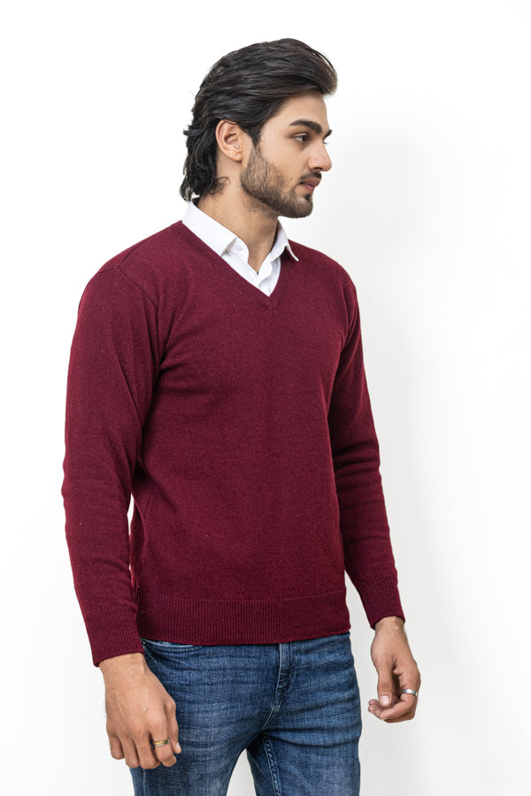 100% Lambswool Plain Pullover