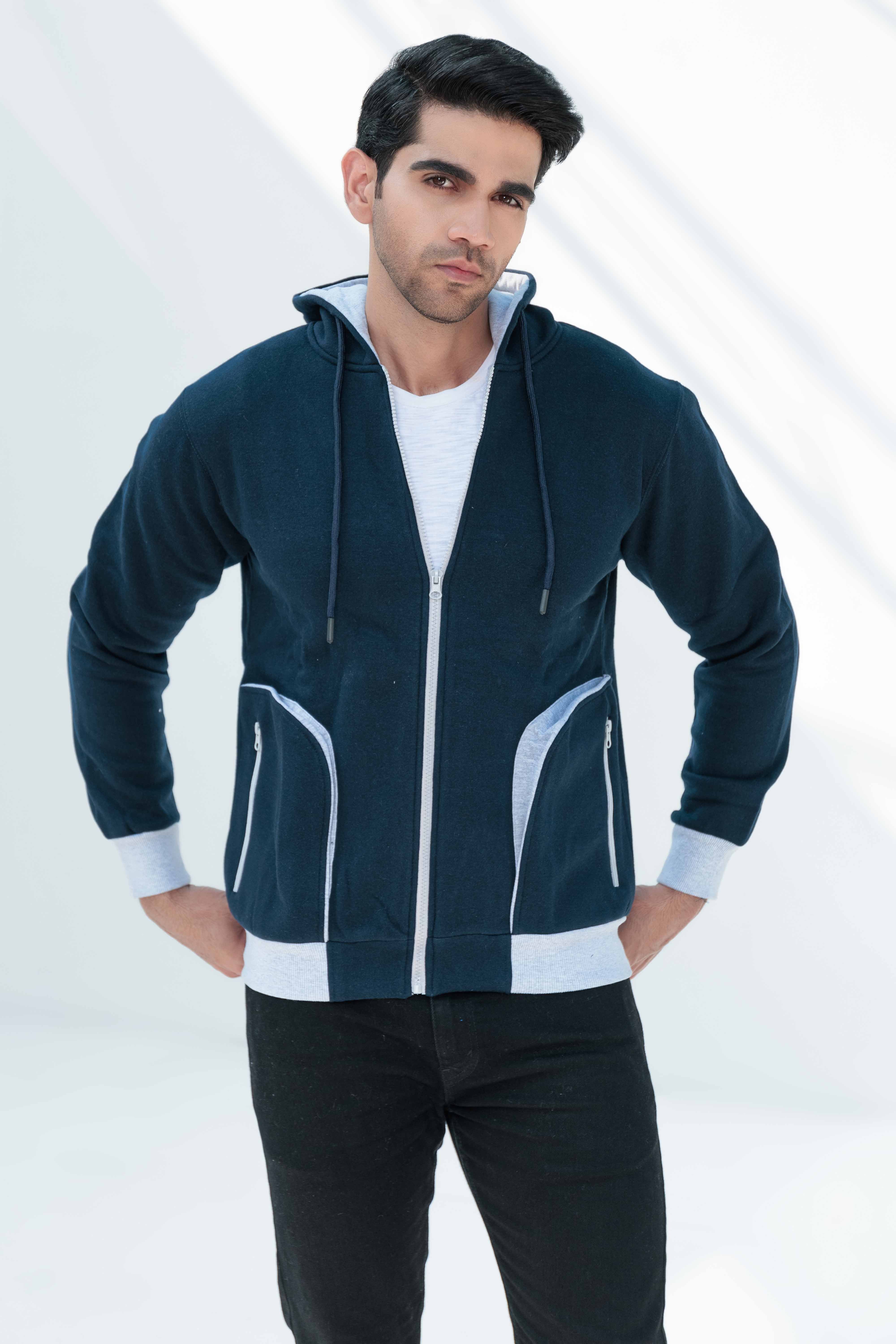 Fleece Jacket With Hoodie